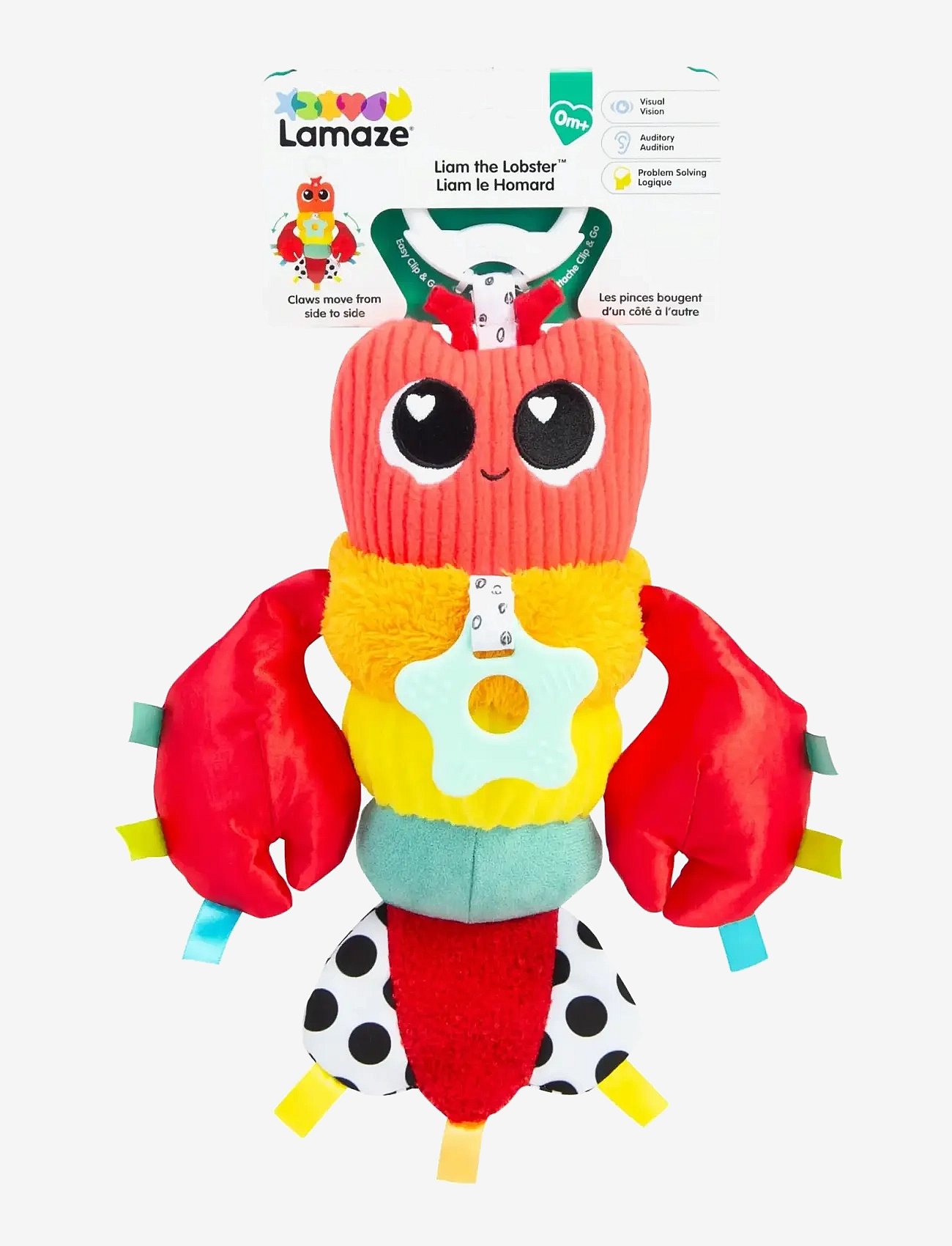 Lamaze | Lamaze Liam The Lobster Clip & Go | ONE SIZE
