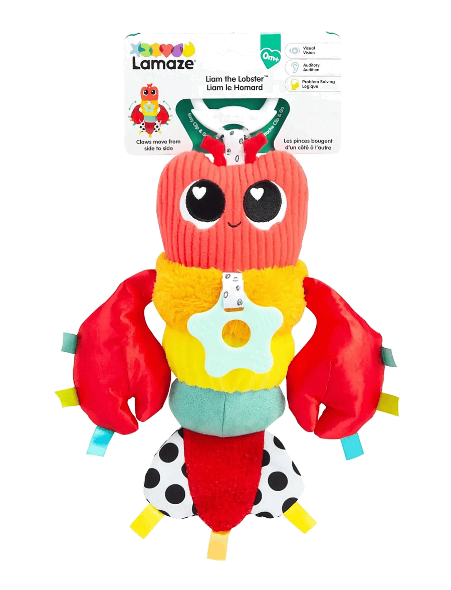 Lamaze - Lamaze Liam The Lobster Clip & Go - kerru aukahlutir - muti - 0