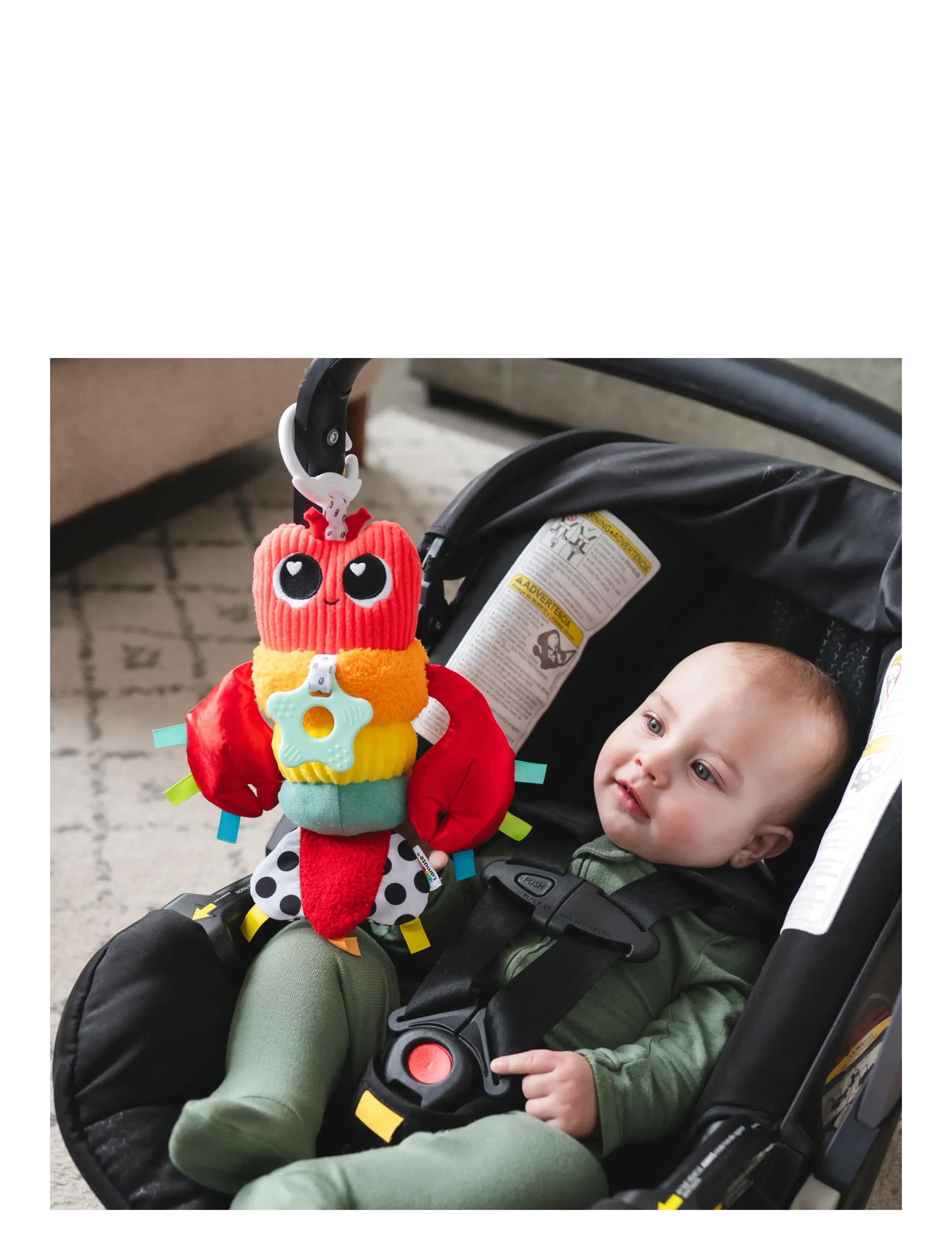 Lamaze - Lamaze Liam The Lobster Clip & Go - barnevognstilbehør - muti - 3