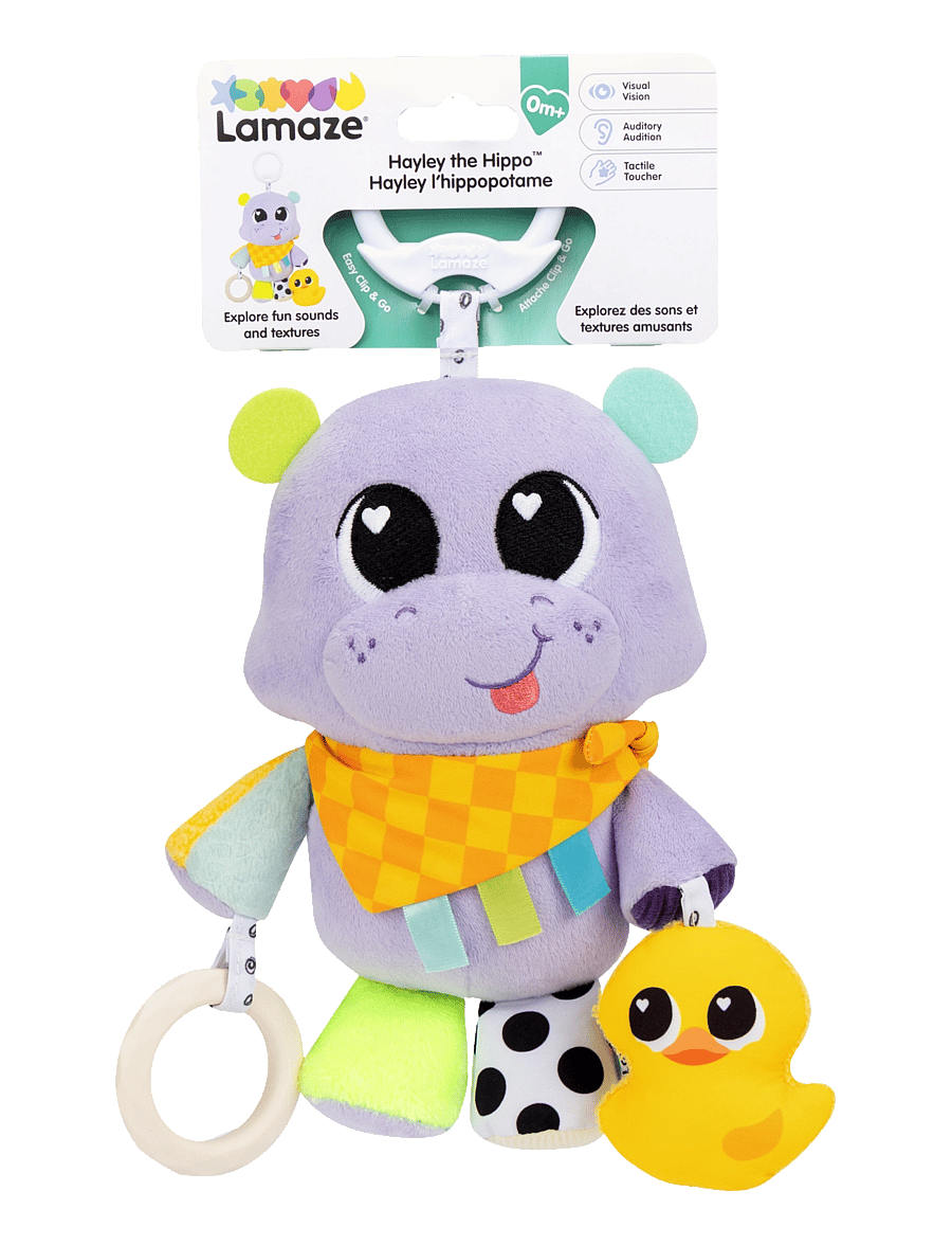 Lamaze - Lamaze Hayley The Hippo Clip & Go - bitleksaker - multi - 0