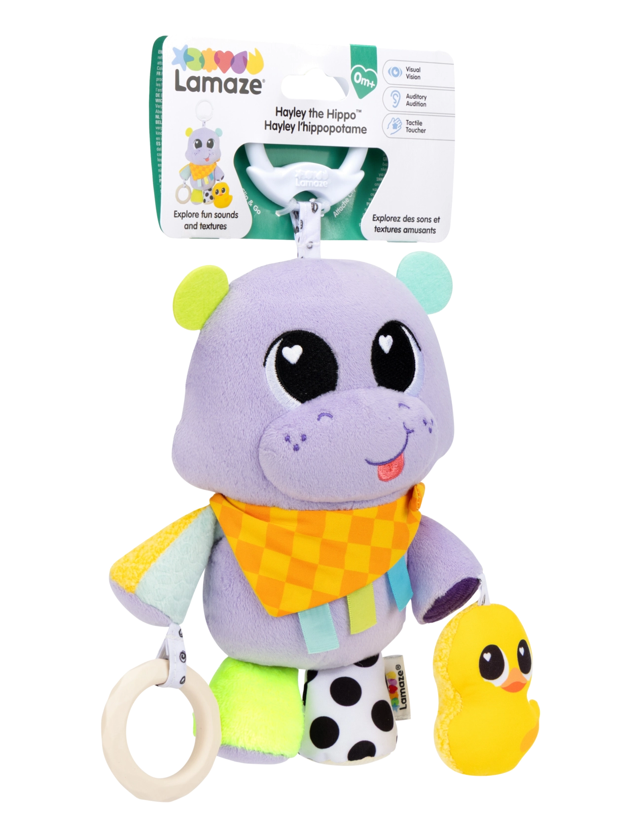 Lamaze - Lamaze Hayley The Hippo Clip & Go - bitleksaker - multi - 4