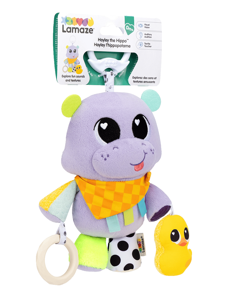 Lamaze - Lamaze Hayley The Hippo Clip & Go - bitleksaker - multi - 4