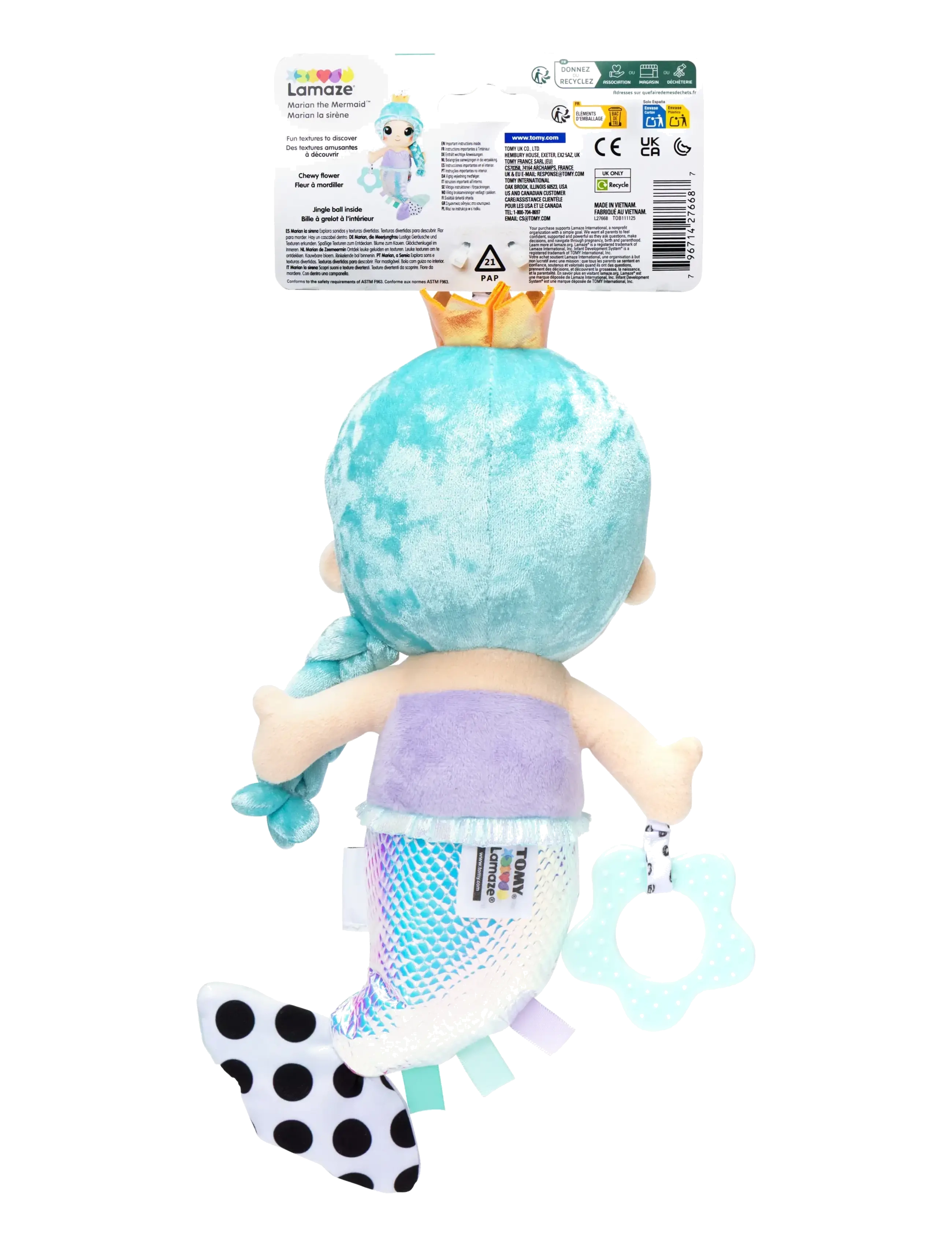 Lamaze - Lamaze Marian The Mermaid Clip & Go - speldosor - multi - 3