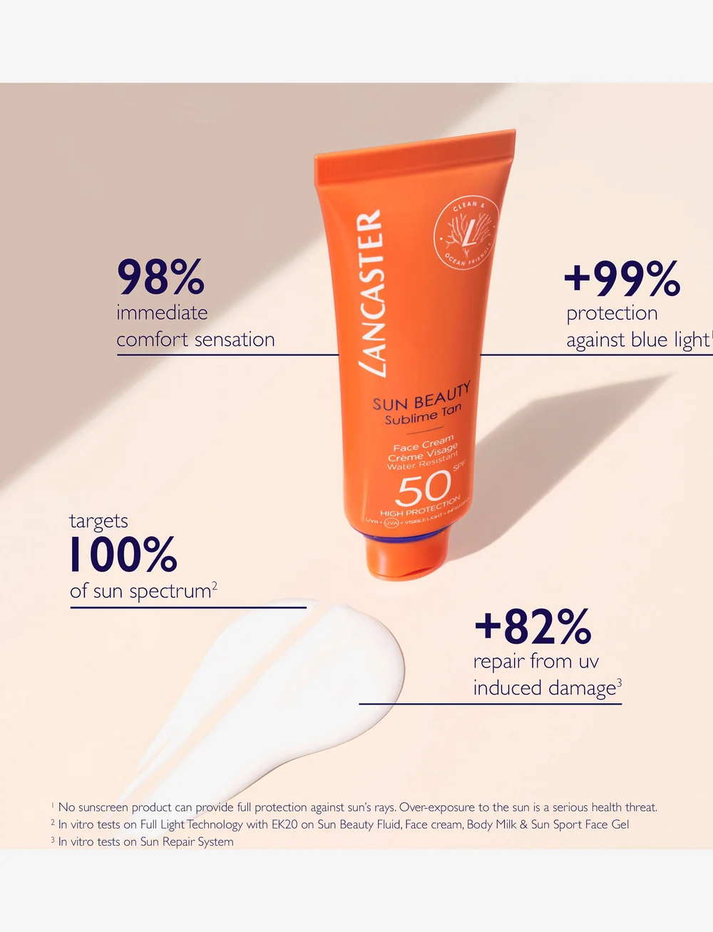 Lancaster - Sun Care Face Face cream SPF30 50 ML - för ansiktet - no color - 3