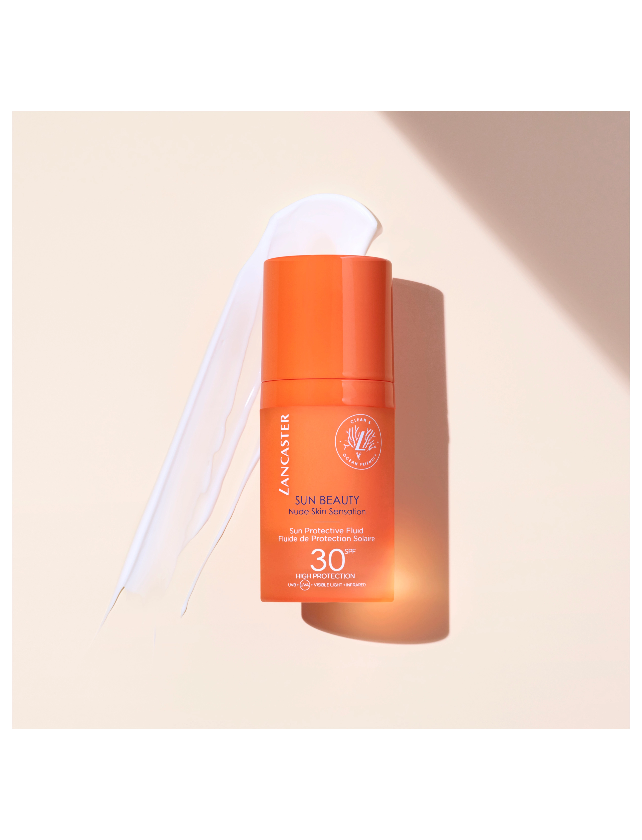 Lancaster Sun Beauty Face Fluid Spf30 High Protection, 30ml, Nude, Solpleje > Ansigt, Dame
