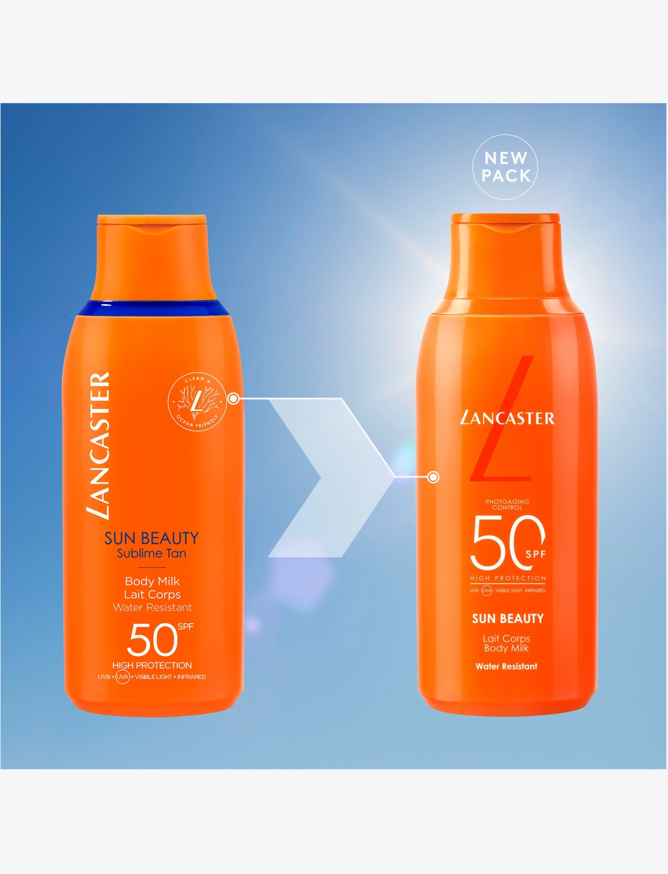 Lancaster - Sun Beauty Body Milk SPF50 High Protection - til kroppen - clear - 5