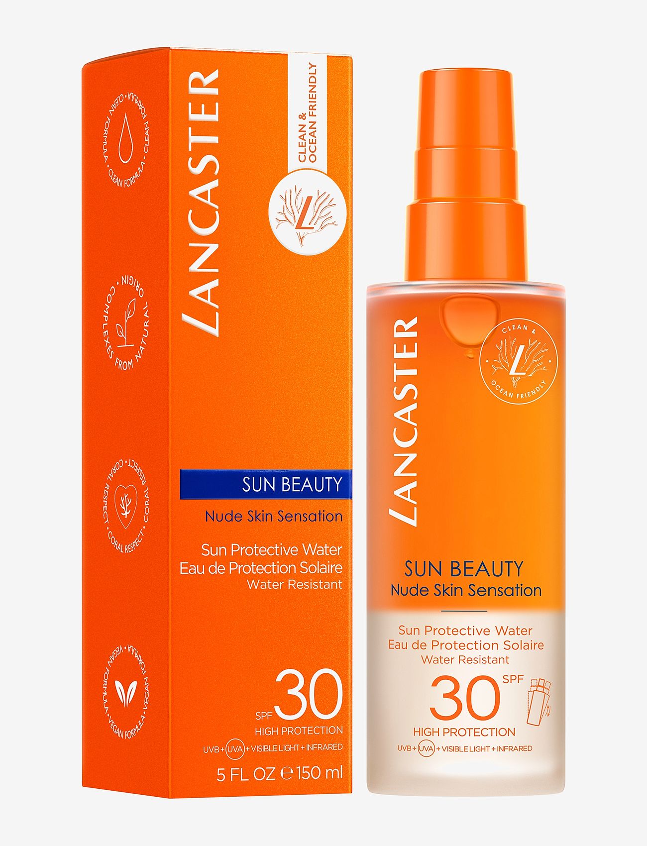 Lancaster - Sun Care Face & Body Sun protective water SPF30 150 ML - för kroppen - no color - 1