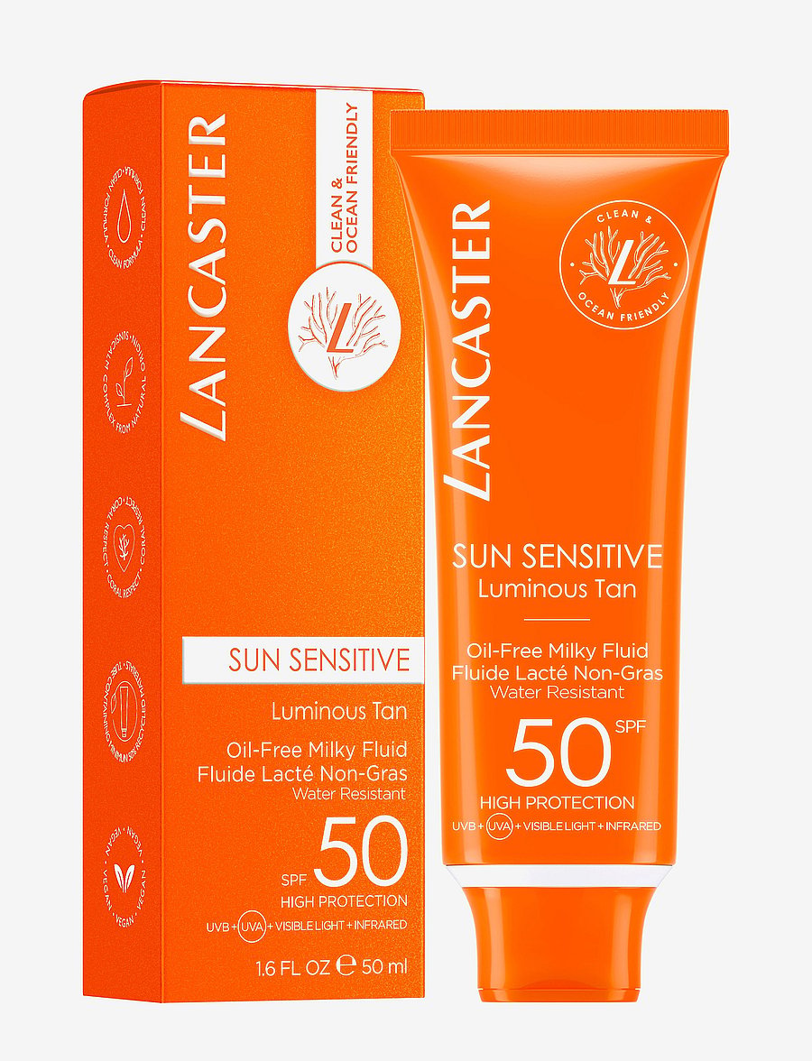 Lancaster - Sun Sensitive Oil-Free Milky Fluid SPF50 High Protection - för ansiktet - no color - 1
