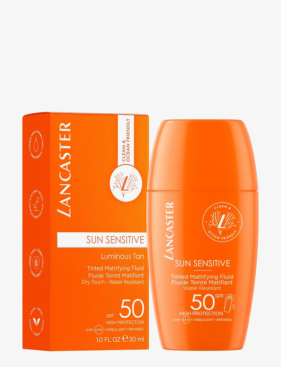 Lancaster - Sun Sensitive Tinted Mattifying Fluid SPF50 High Protection - beauty summer shop - no color - 0