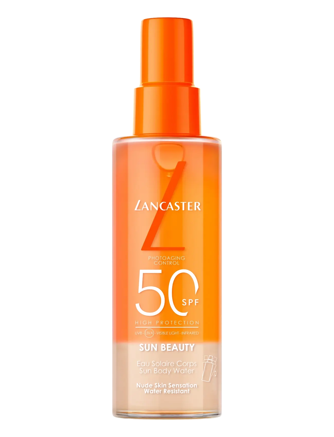Lancaster Sun Beauty Body Sun Protective Water Spf50 High Protection, Body, Nude, Str: 150 ML