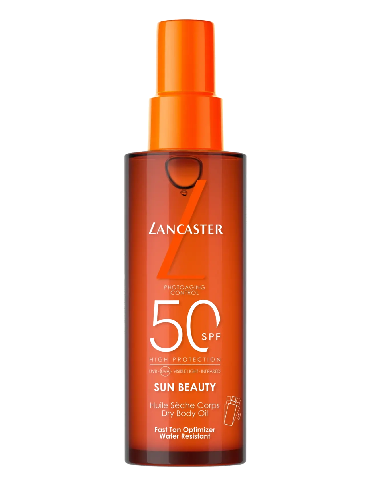 Lancaster Sun Beauty Dry Body Oil Spf50 High Protection, Body, Nude, Str: 150 ML
