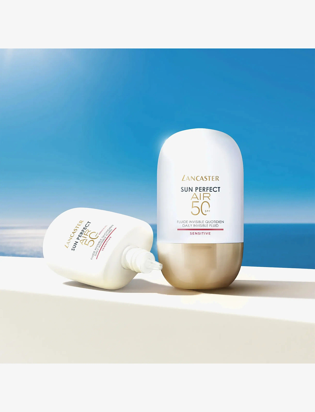 Lancaster - Sun Perfect Air Daily Invisible Fluid Sensitive SPF50 - solcremer til ansigt - no color - 4