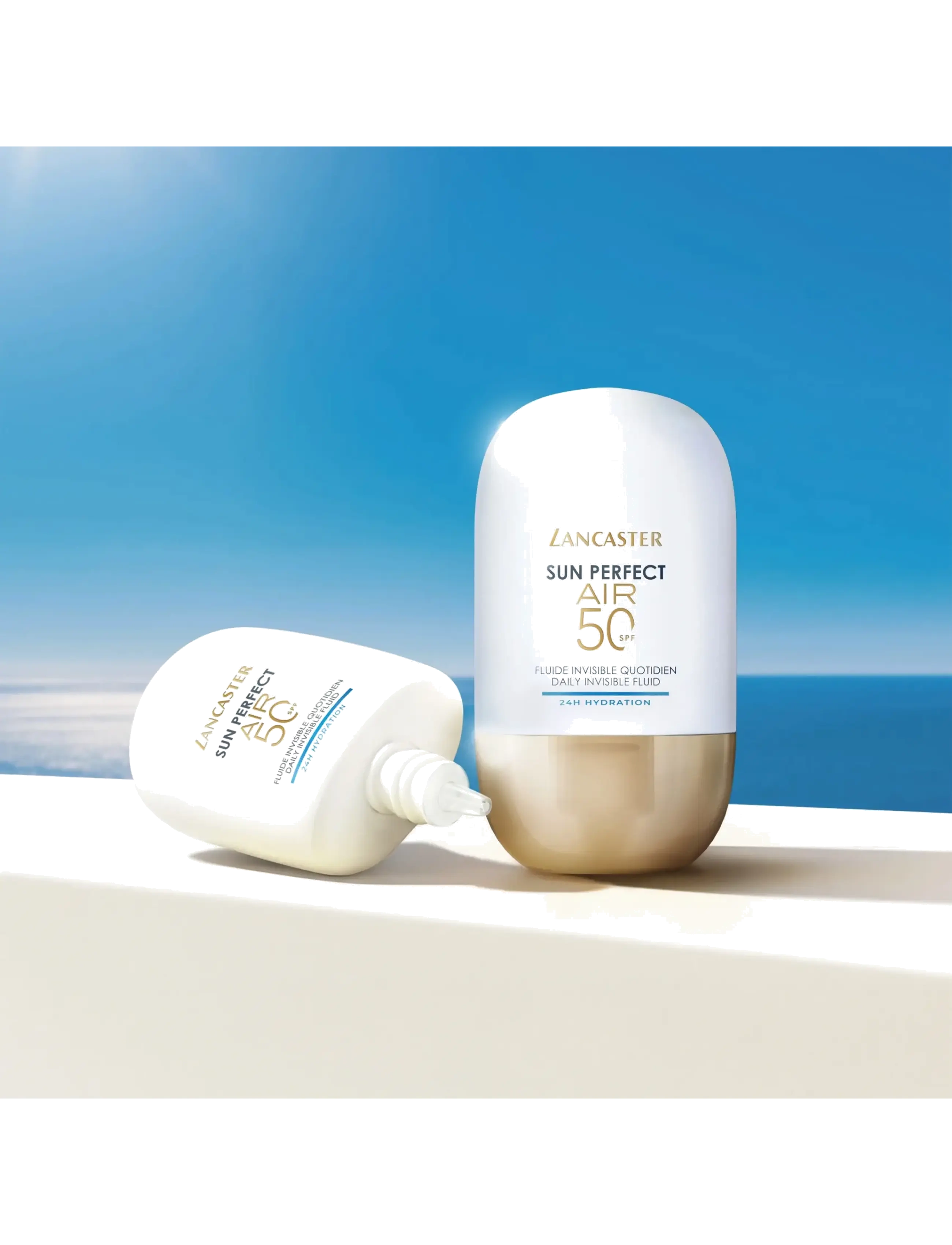Lancaster - Sun Perfect Air Daily Invisible Fluid 24H Hydration SPF50 - til ansigtet - no color - 4