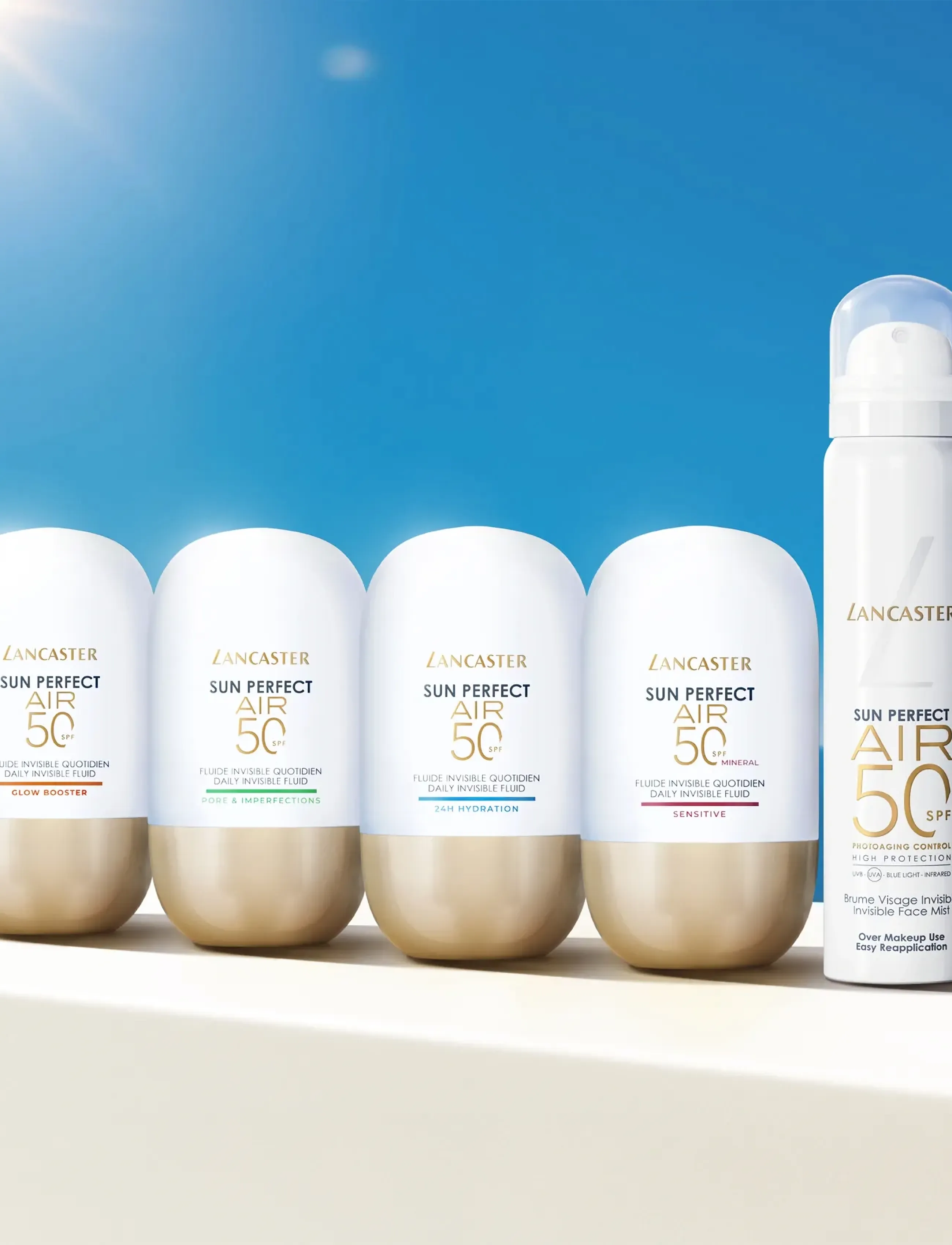 Lancaster Sun Perfect Air Invisible Face Mist Spf50, 75 ml, Nude, Solpleje > Ansigt, Dame