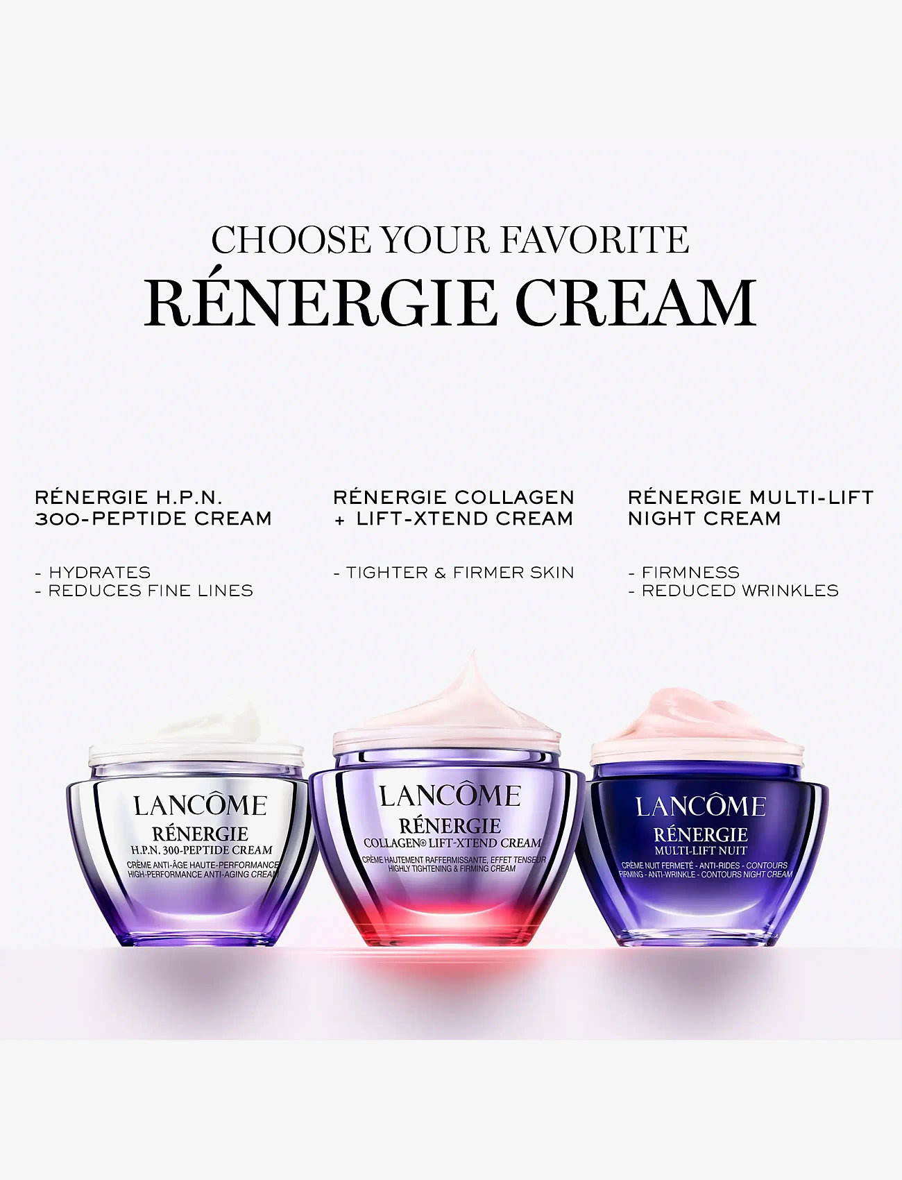 Lancôme - Lancôme Rénergie Collagen+ Lift-Xtend Cream 50ml - sommerens hudpleje - clear - 3