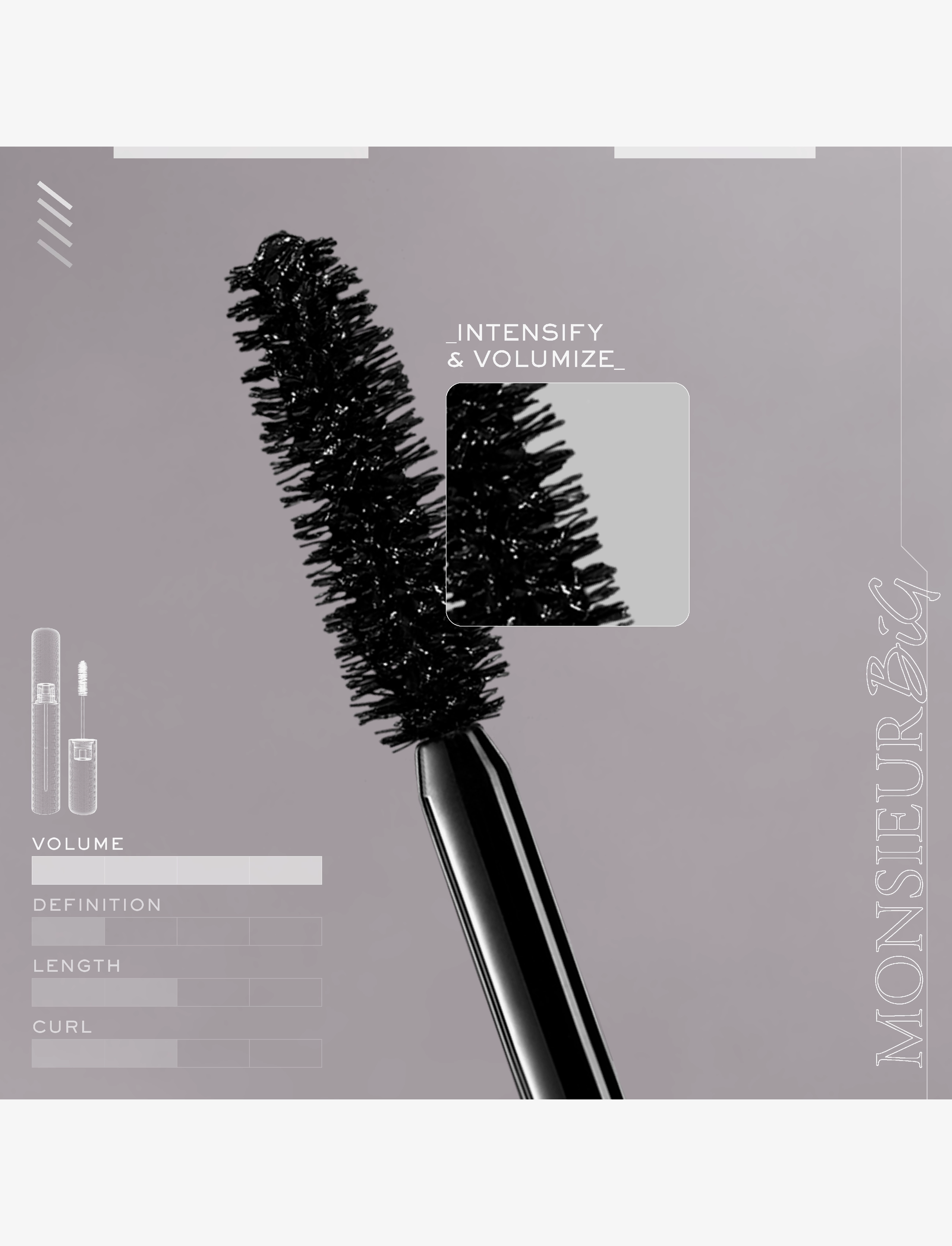 Lancôme - Lancôme Monsieur Big Mascara Black - silmät ja kulmakarvat - 01 black - 3
