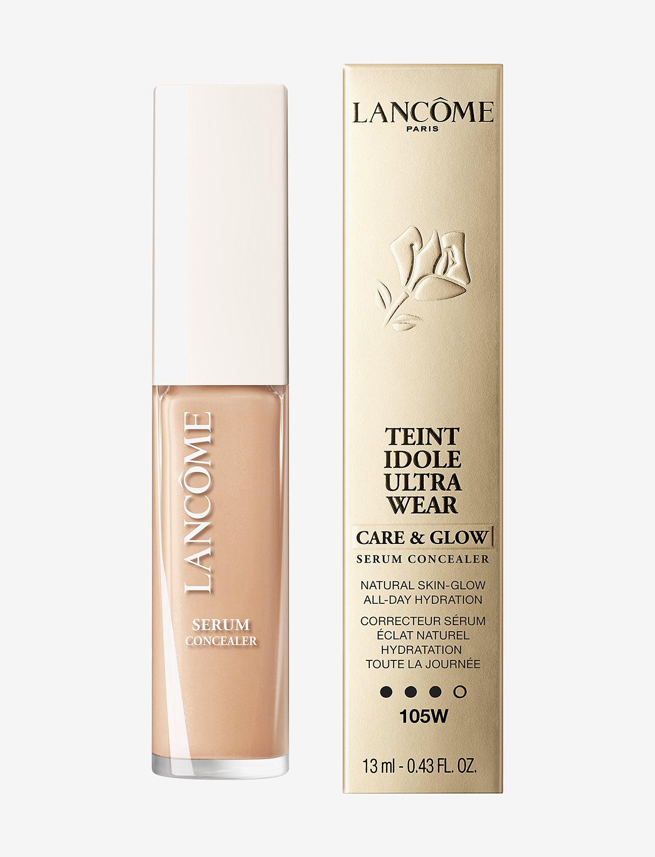 Lancôme - Lancôme Teint Idole Ultra Wear Care & Glow Serum Concealer 105W - förðunarvörur - 105w - 1