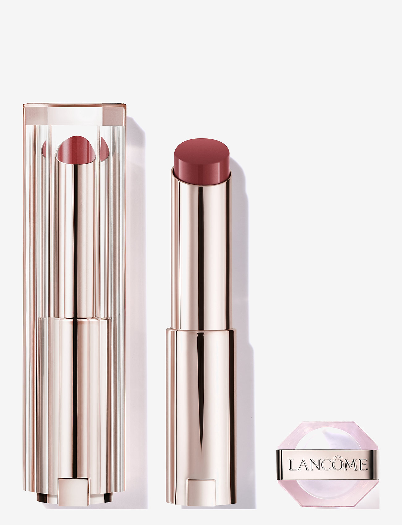 Lancôme - Lip Idôle Squalane-12 Butterglow Glowy Color Balm - læbepomade - sheik's rosy nude - 1