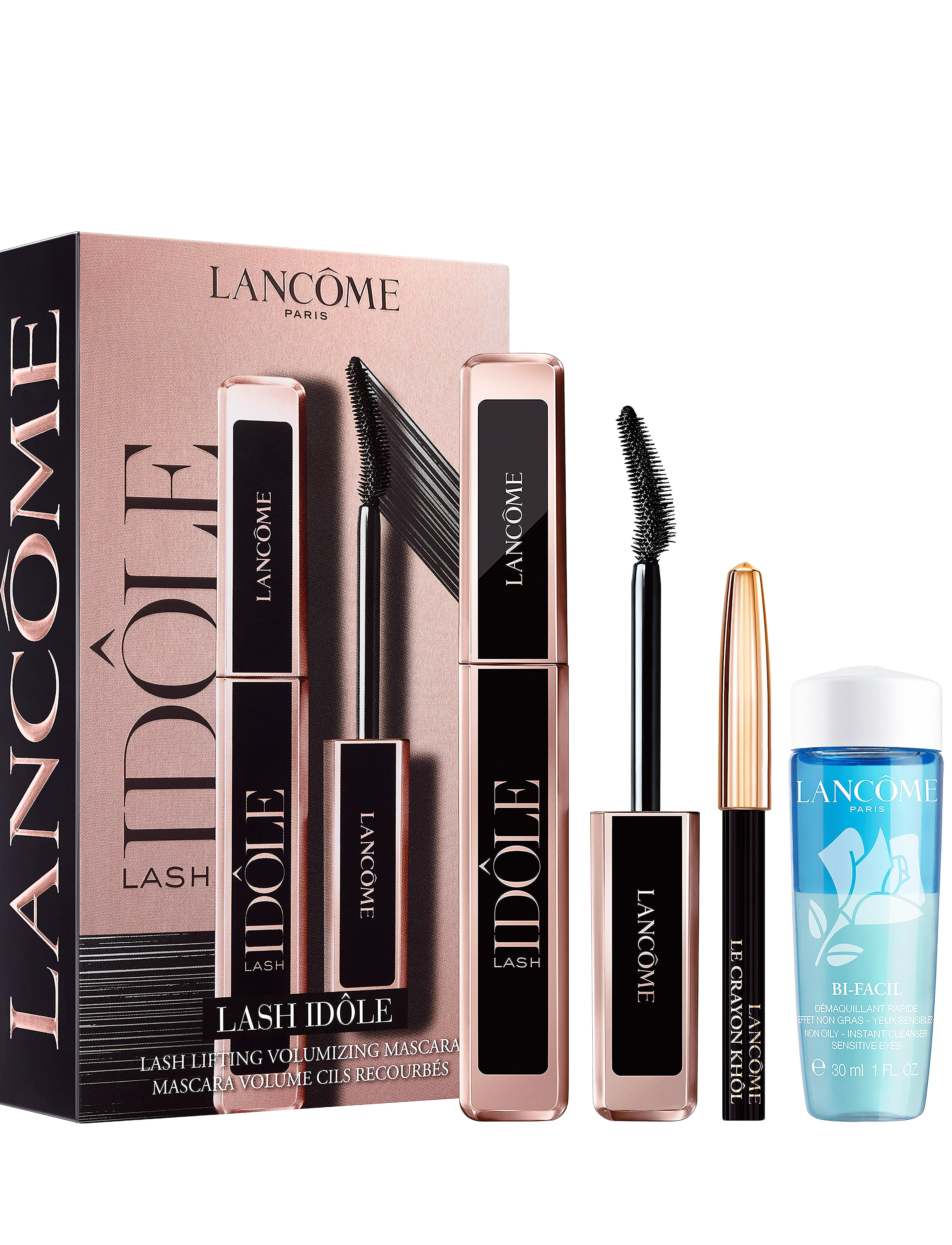 Lancôme Lancôme Idôle Mascara Set, Crayon Khôl & Bi-Facil, One Size, Black, Øjne > Mascara, Dame