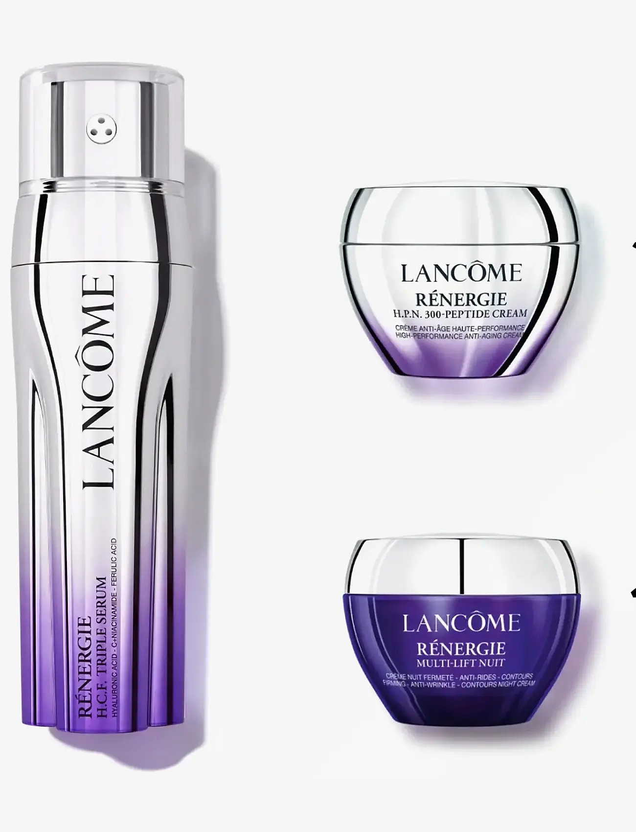 Lancôme - Lancôme Rénergie H.C.F. Triple Serum Face Routine Set 2025 - gåvoset - clear - 1