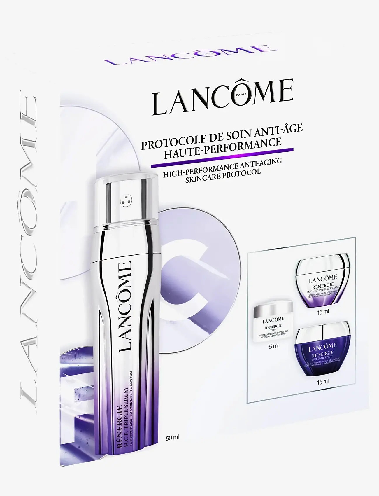 Lancôme - Lancôme Rénergie H.C.F. Triple Serum Face Routine Set 2025 - gåvoset - clear - 2