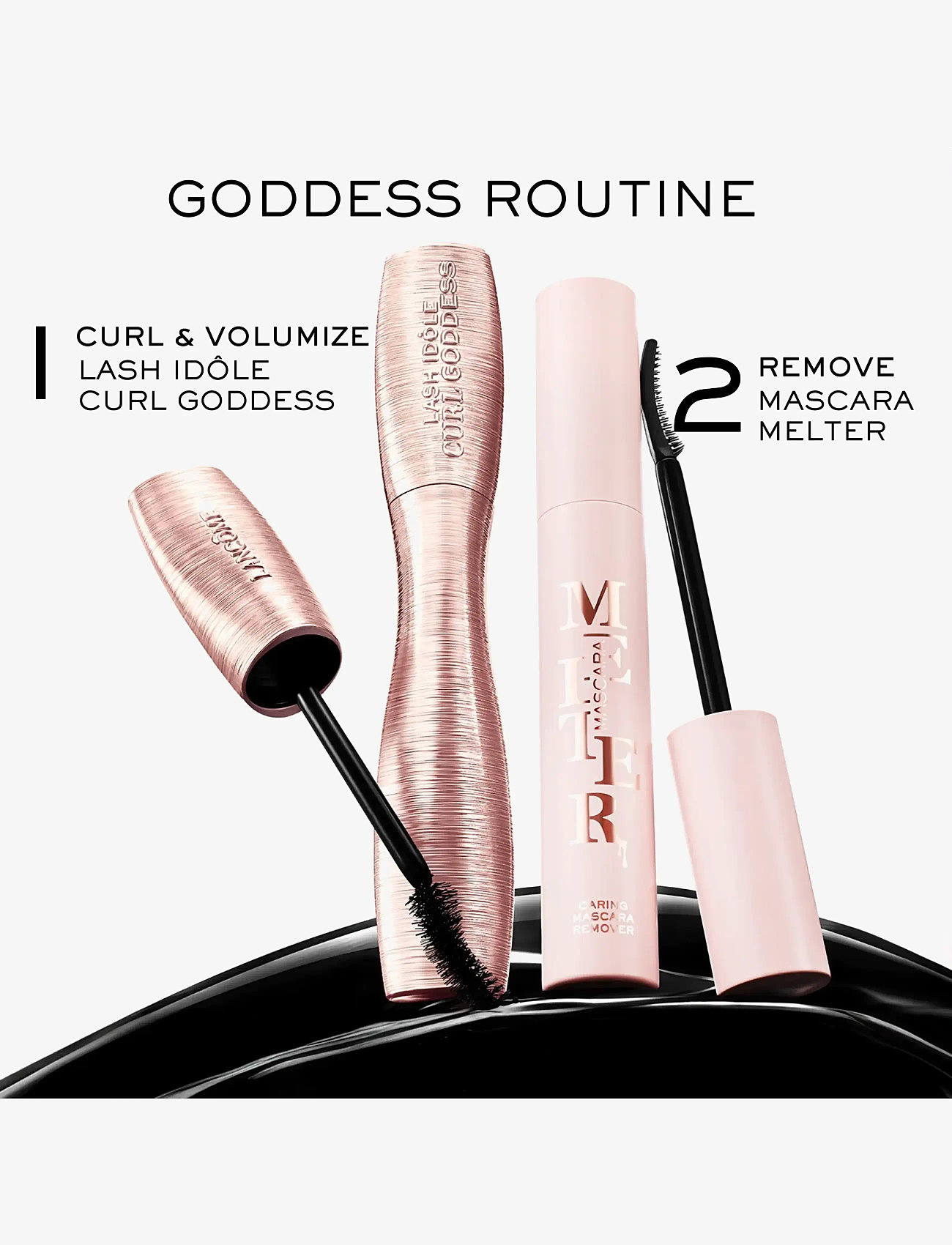 Lancôme - Lancôme Lash Idôle Curl Goddess Mascara, Divine Black - makeup - clear - 4