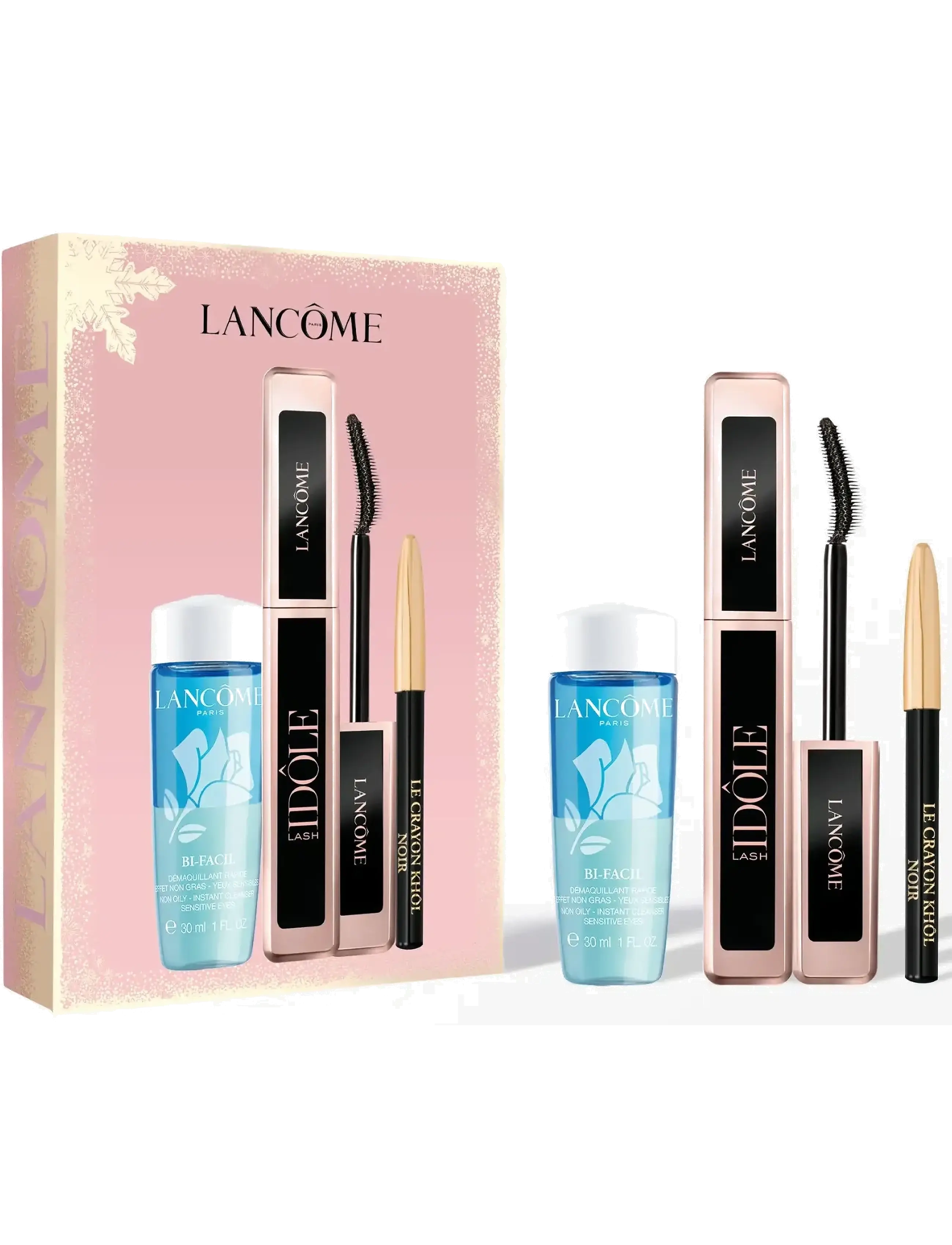 Lancôme Lash Idole + Mini Khol + Bi Facil Holiday Set 2025, Mascara, Pink, Str: 1 PCE