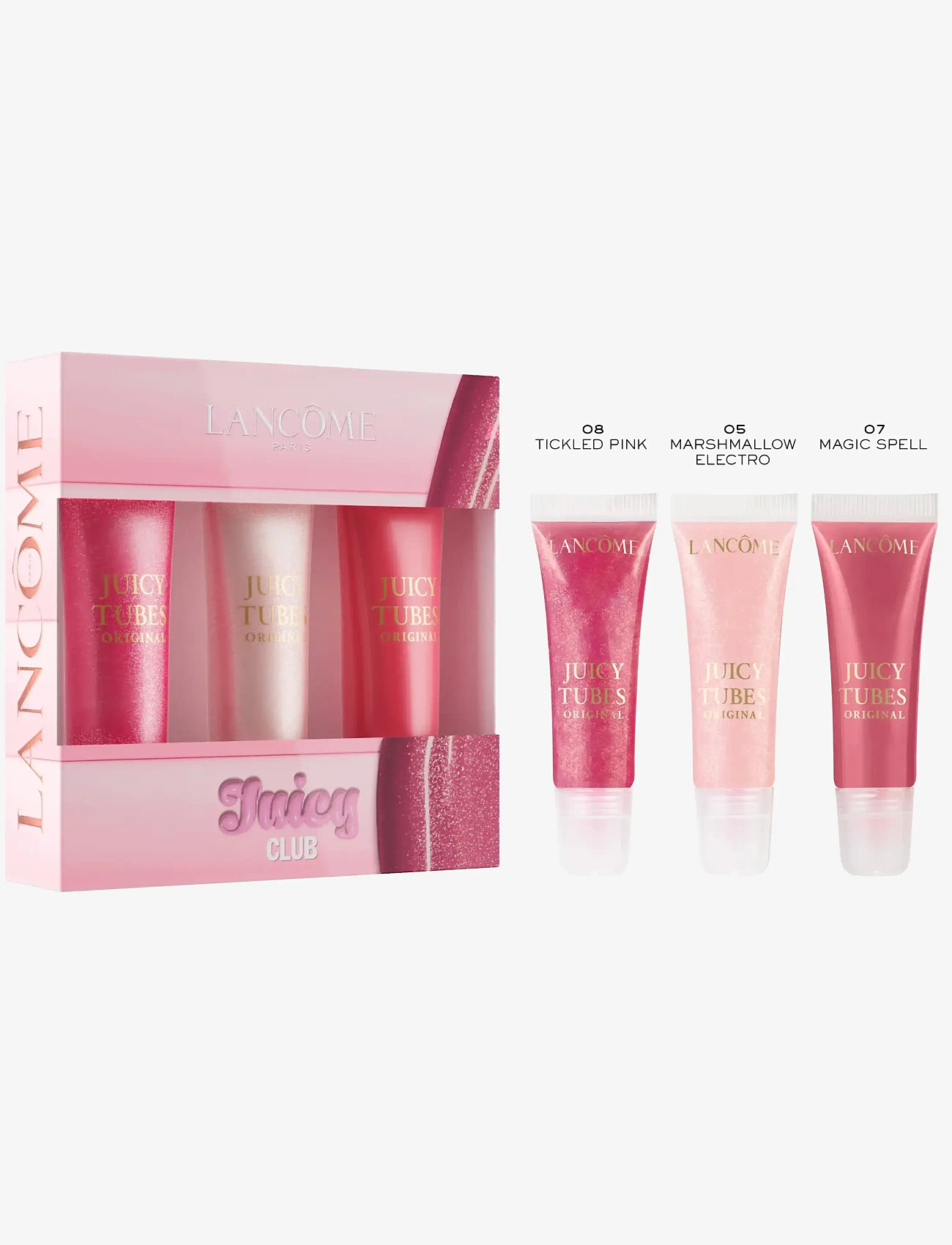 Lancôme - Lancôme Juicy Club Lip Set - Juicy Tubes Mini Trio Gloss - gåvoset - clear - 1