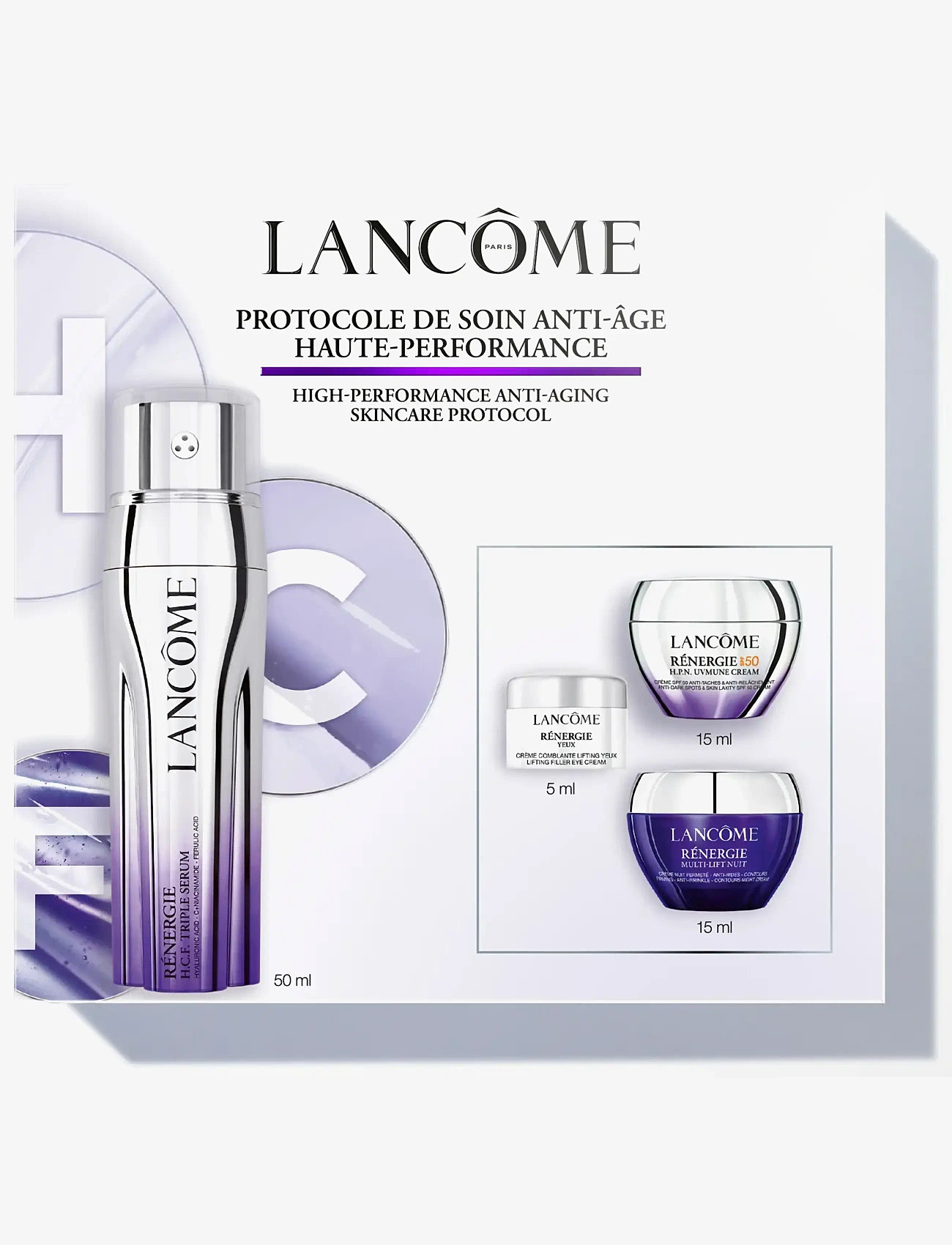 Lancôme - Lancôme Rénergie H.C.F. Triple Serum Set - serum & oljor  - clear - 0
