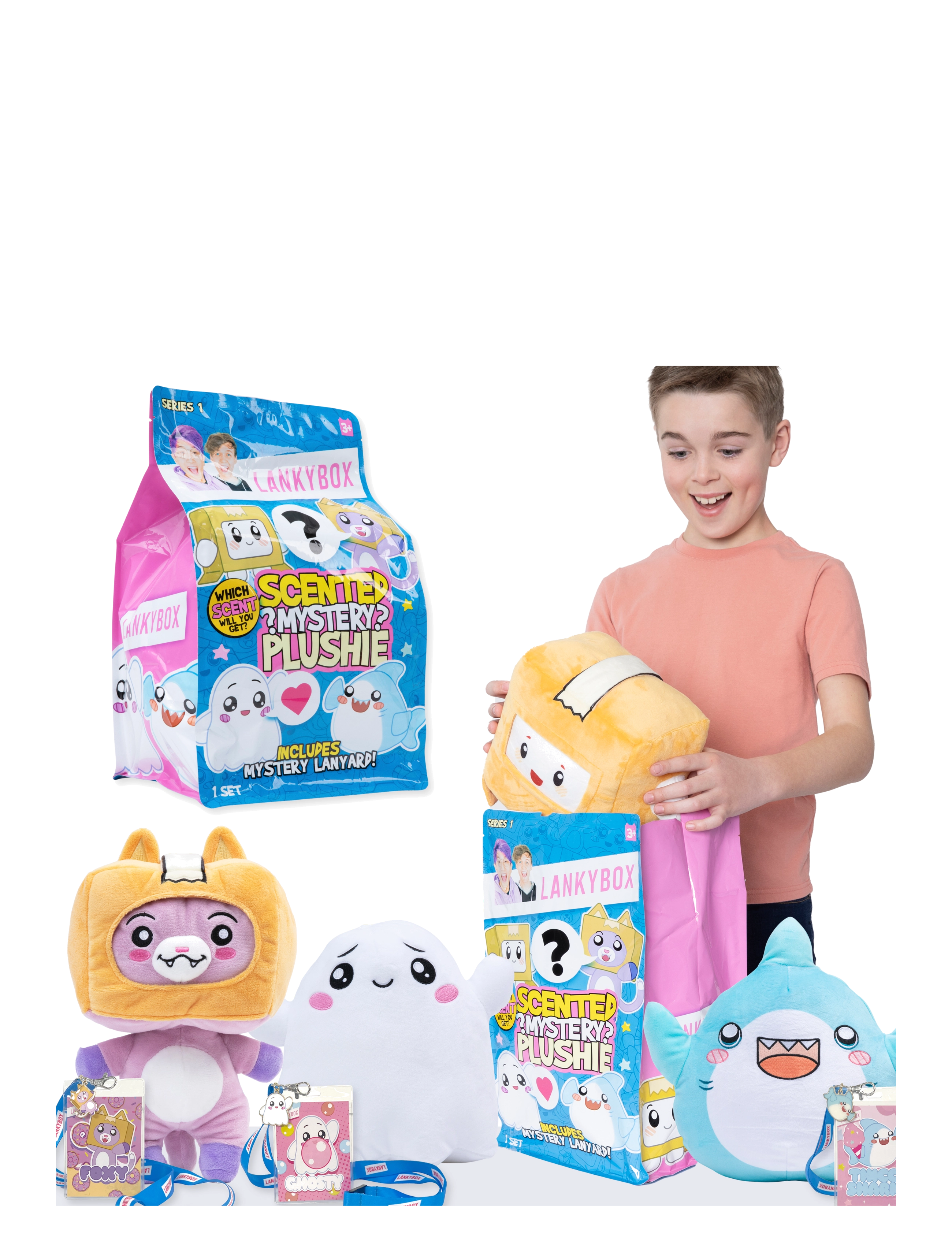 LankyBox - LANKYBOX 28 CM MYSTERY PLUSH SCENTED ASS CDU - bamser - multi colour - 2