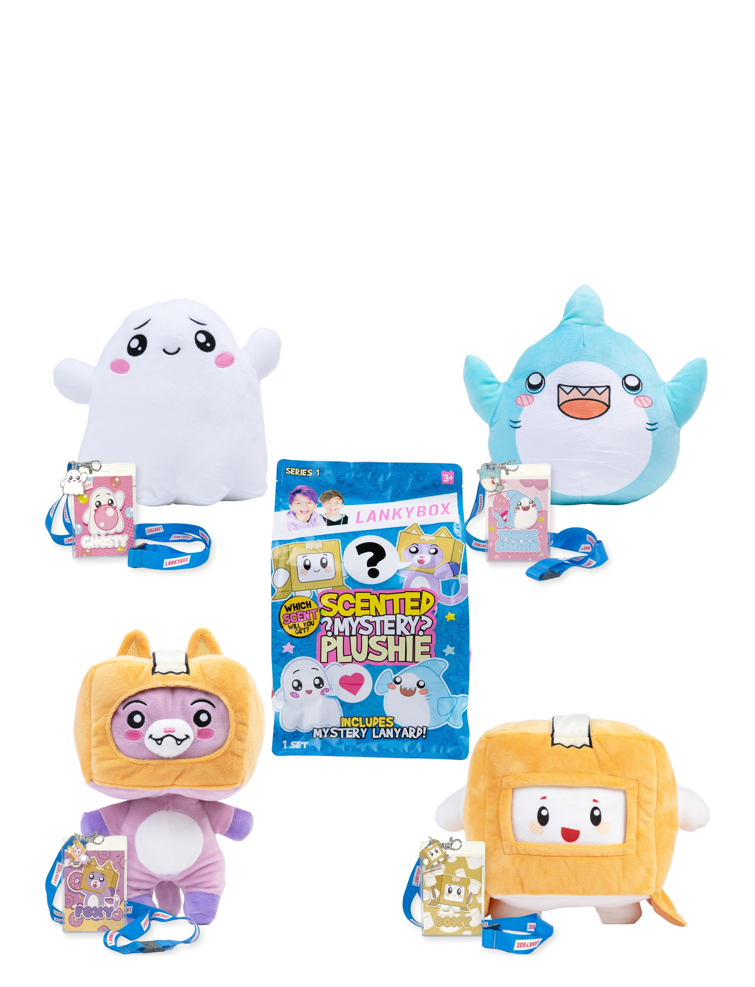 LankyBox - LANKYBOX 28 CM MYSTERY PLUSH SCENTED ASS CDU - bamser - multi colour - 4