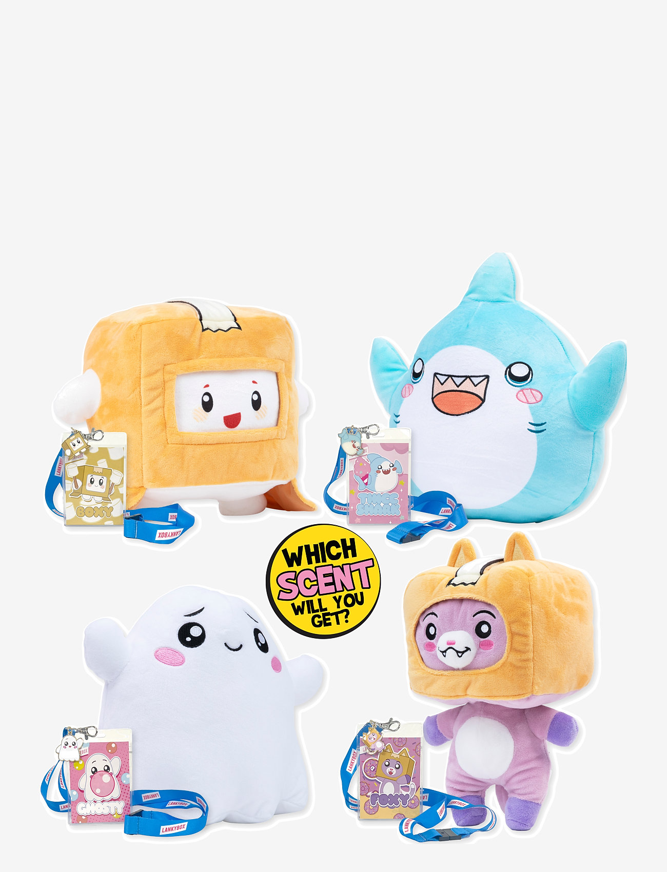 LankyBox - LANKYBOX 28 CM MYSTERY PLUSH SCENTED ASS CDU - mjuka leksaker - multi colour - 5