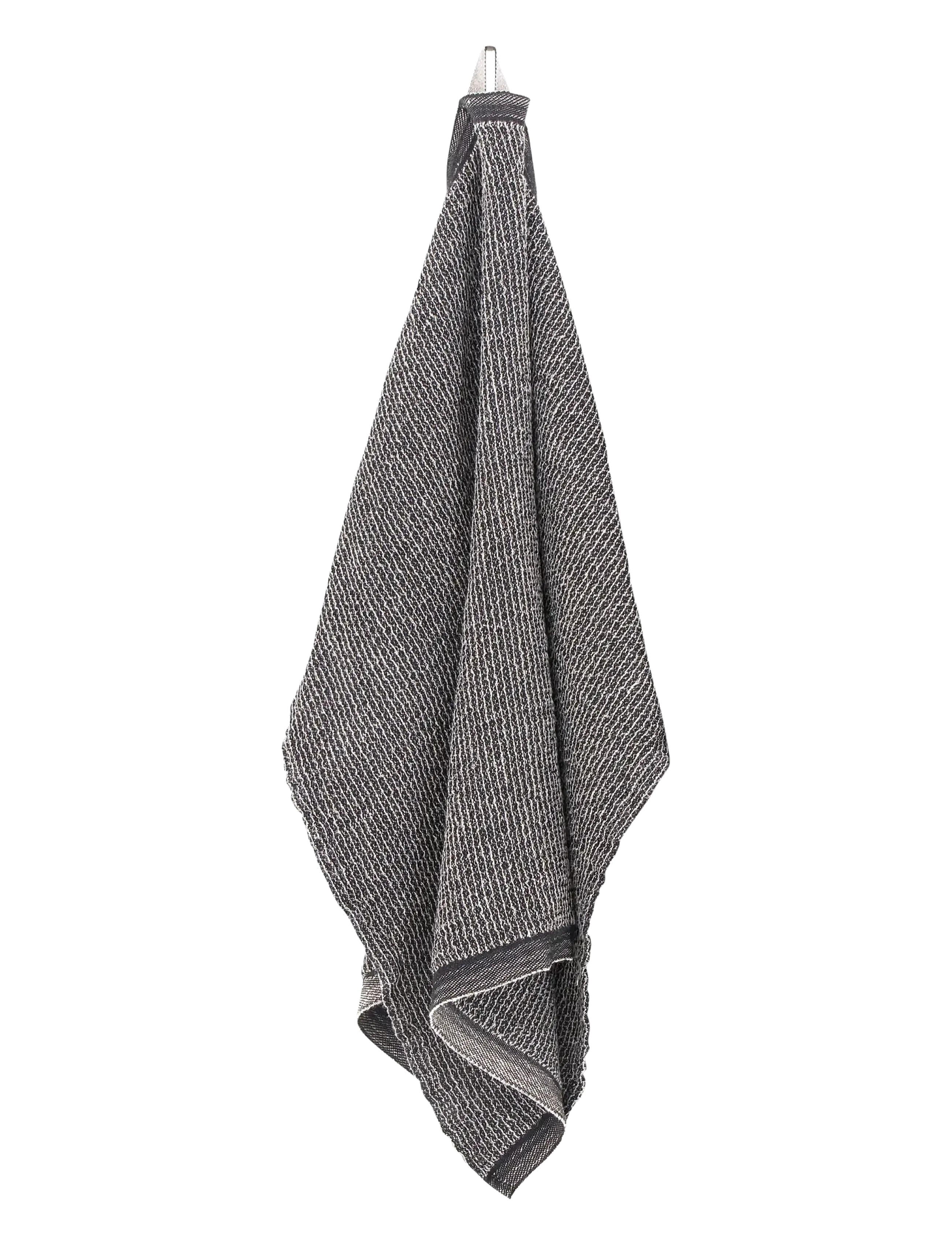 Lapuan Kankurit TERVA-håndklæde - Saunahåndklæder - BLACK-LINEN / black