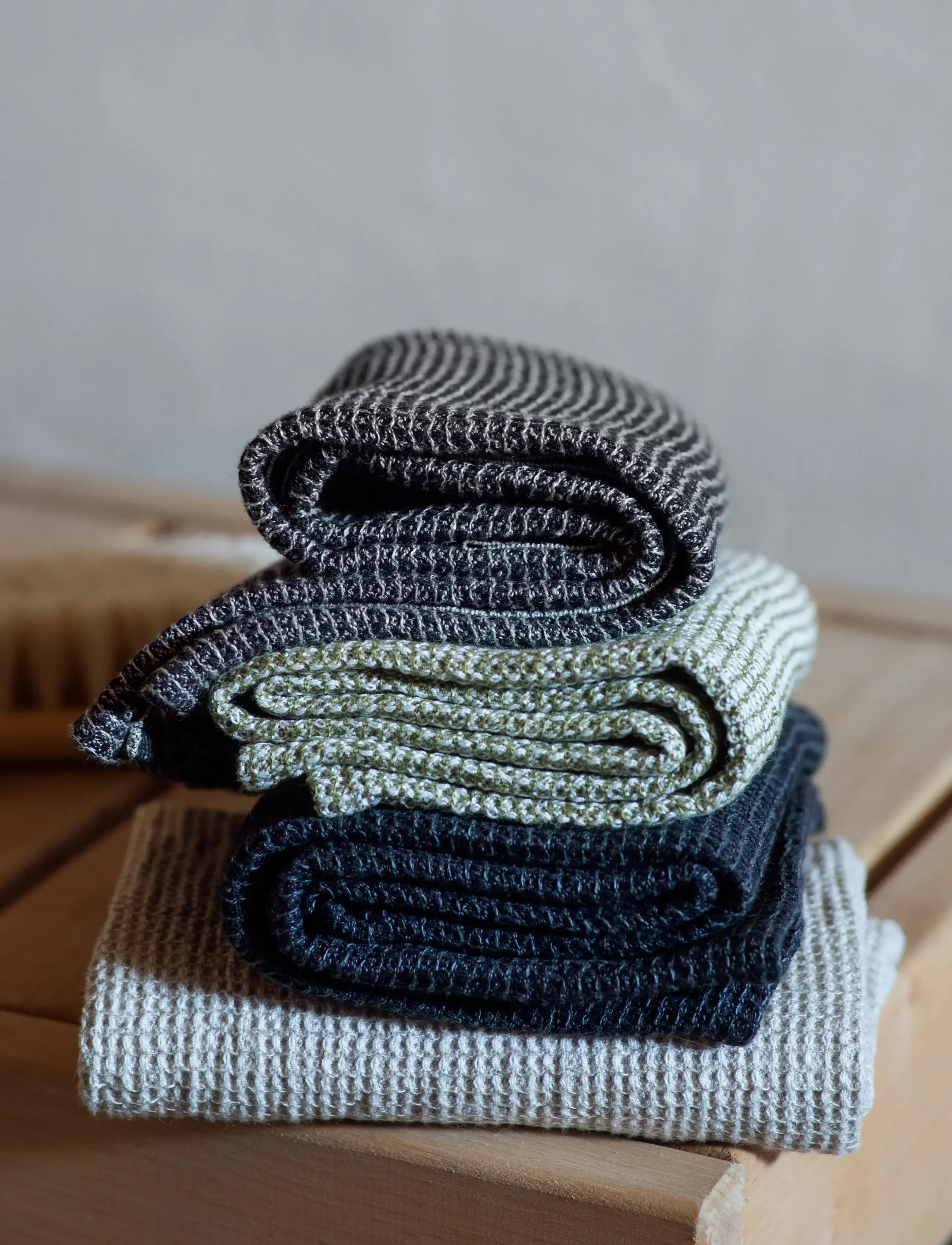Lapuan Kankurit - TERVA-håndklæde - saunahåndklæder - white-olive - 0