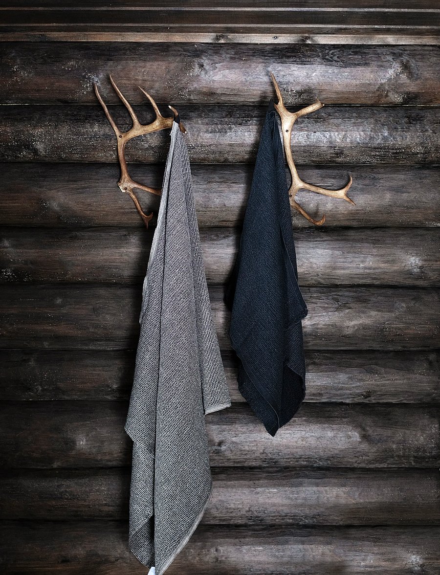 Lapuan Kankurit - TERVA strandhåndklæde - saunahåndklæder - black-linen - 2