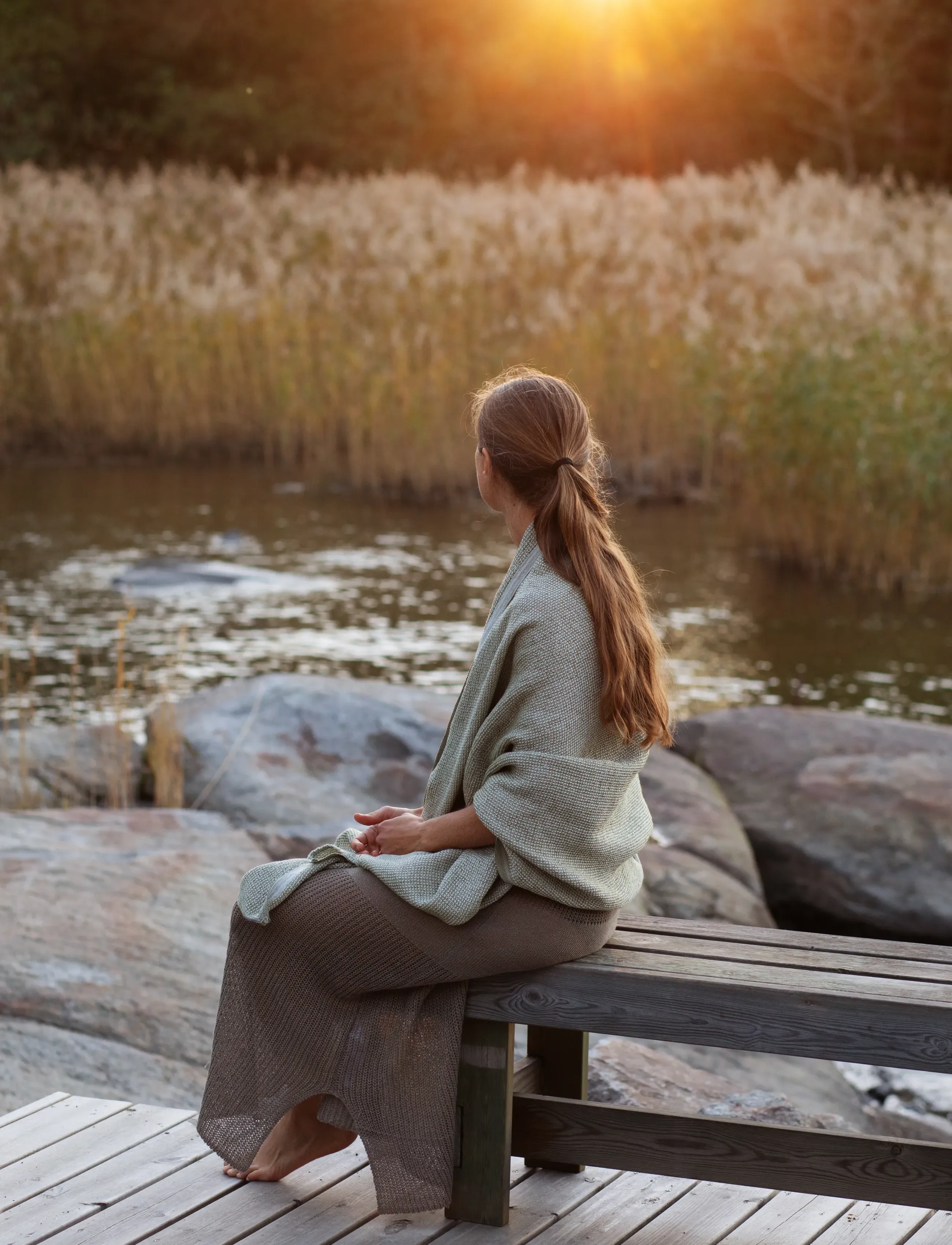 Lapuan Kankurit - TERVA strandhåndklæde - saunahåndklæder - white-olive - 2