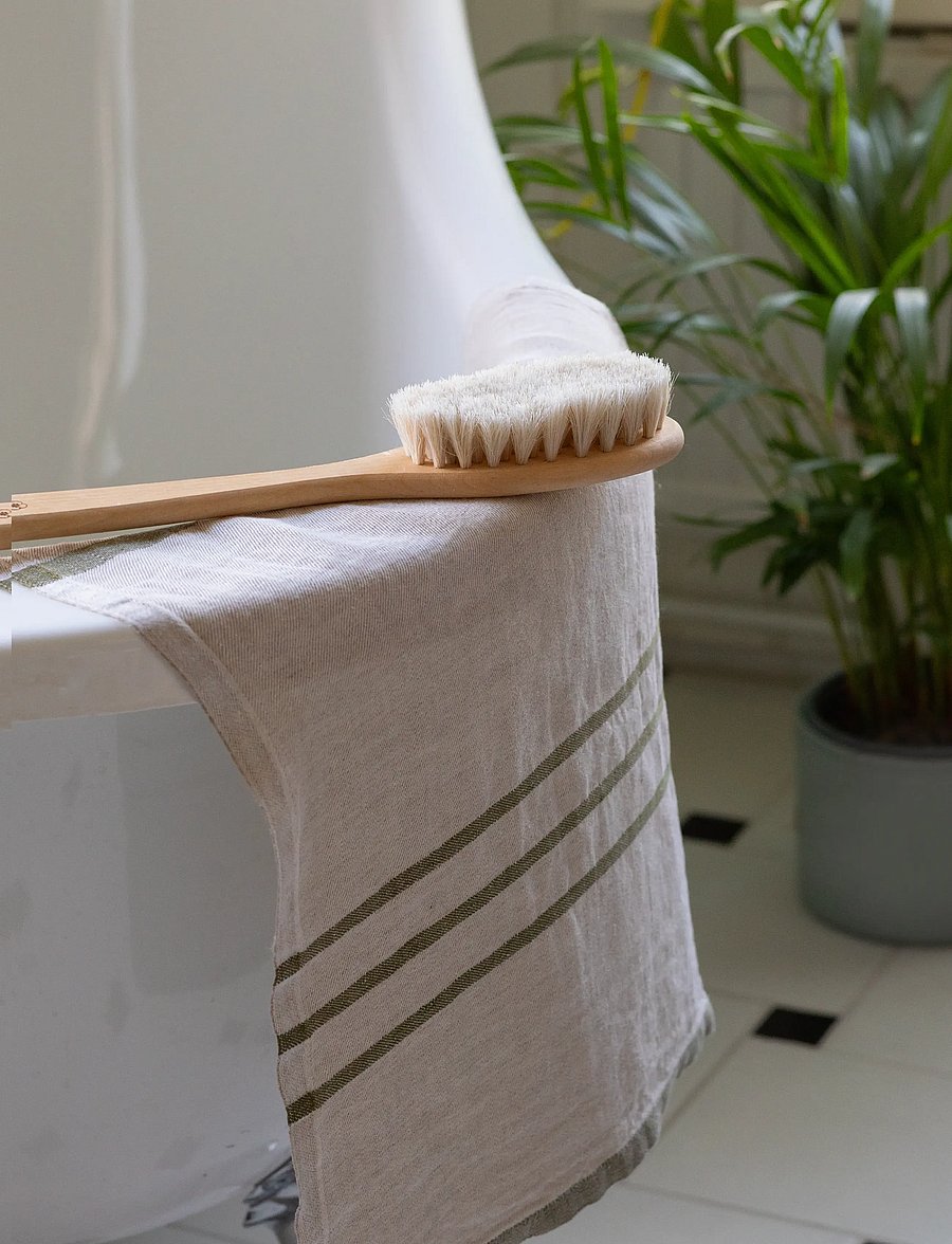 Lapuan Kankurit - USVA hand towel - sauna-handtücher - linen-olive - 2