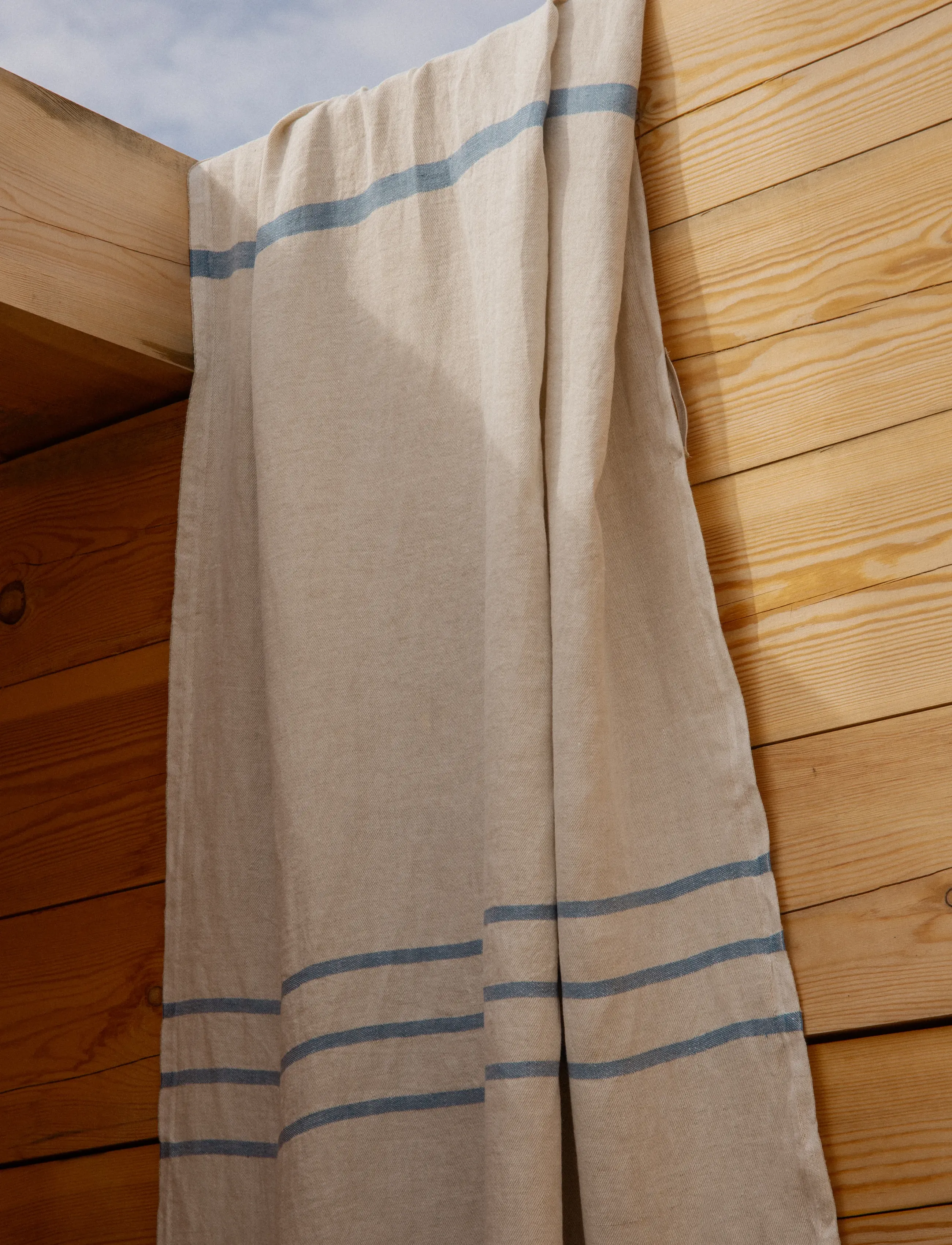 Lapuan Kankurit - USVA strandhåndklæde - saunahåndklæder - linen-blue - 0