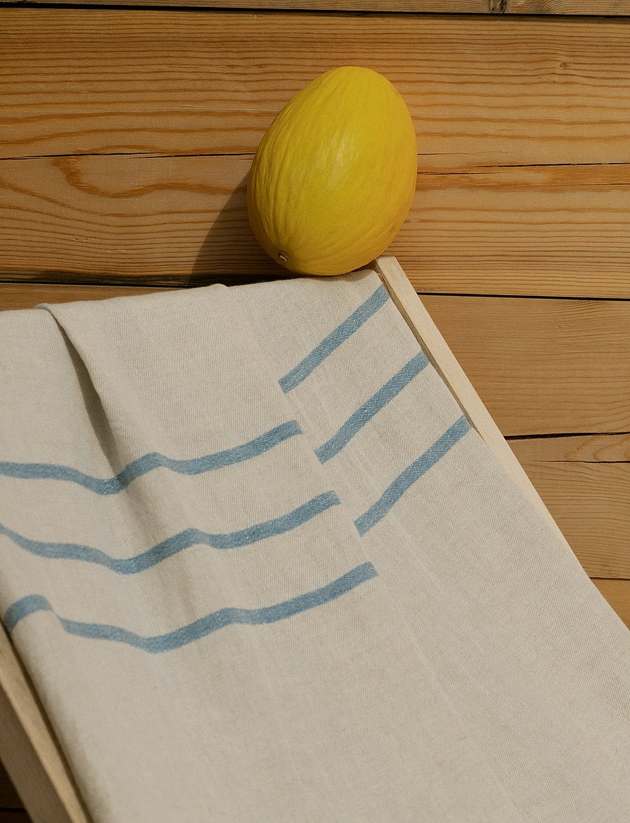 Lapuan Kankurit - USVA bath towel - sauna-handtücher - linen-blue - 2