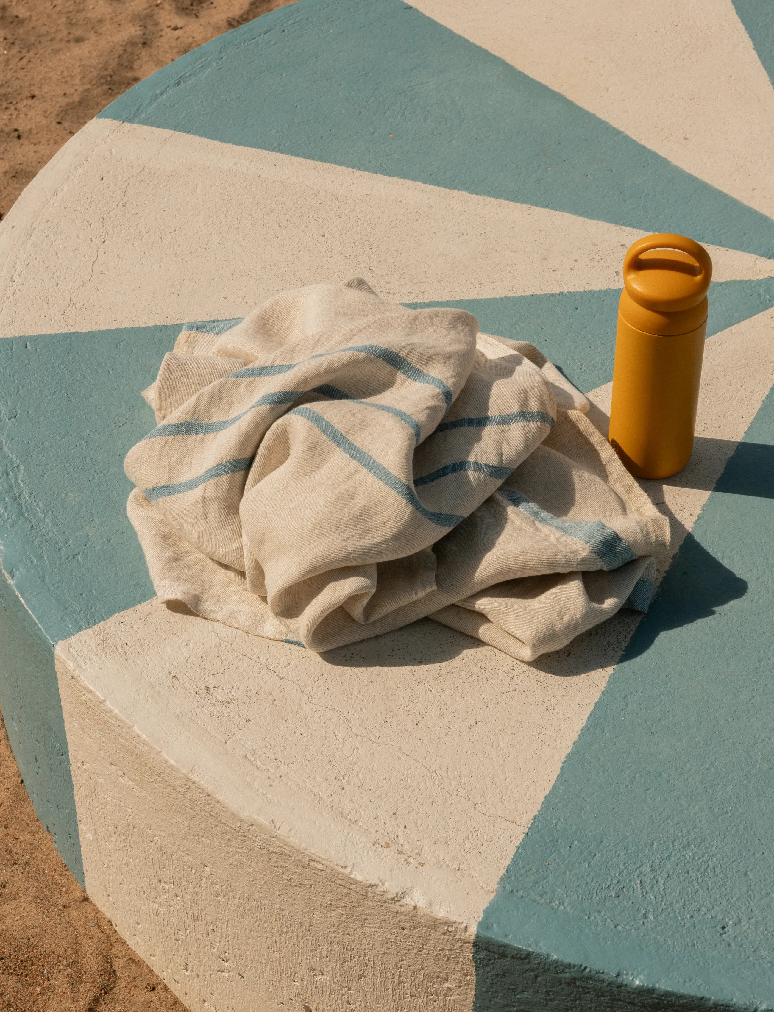 Lapuan Kankurit - USVA strandhåndklæde - saunahåndklæder - linen-blue - 5
