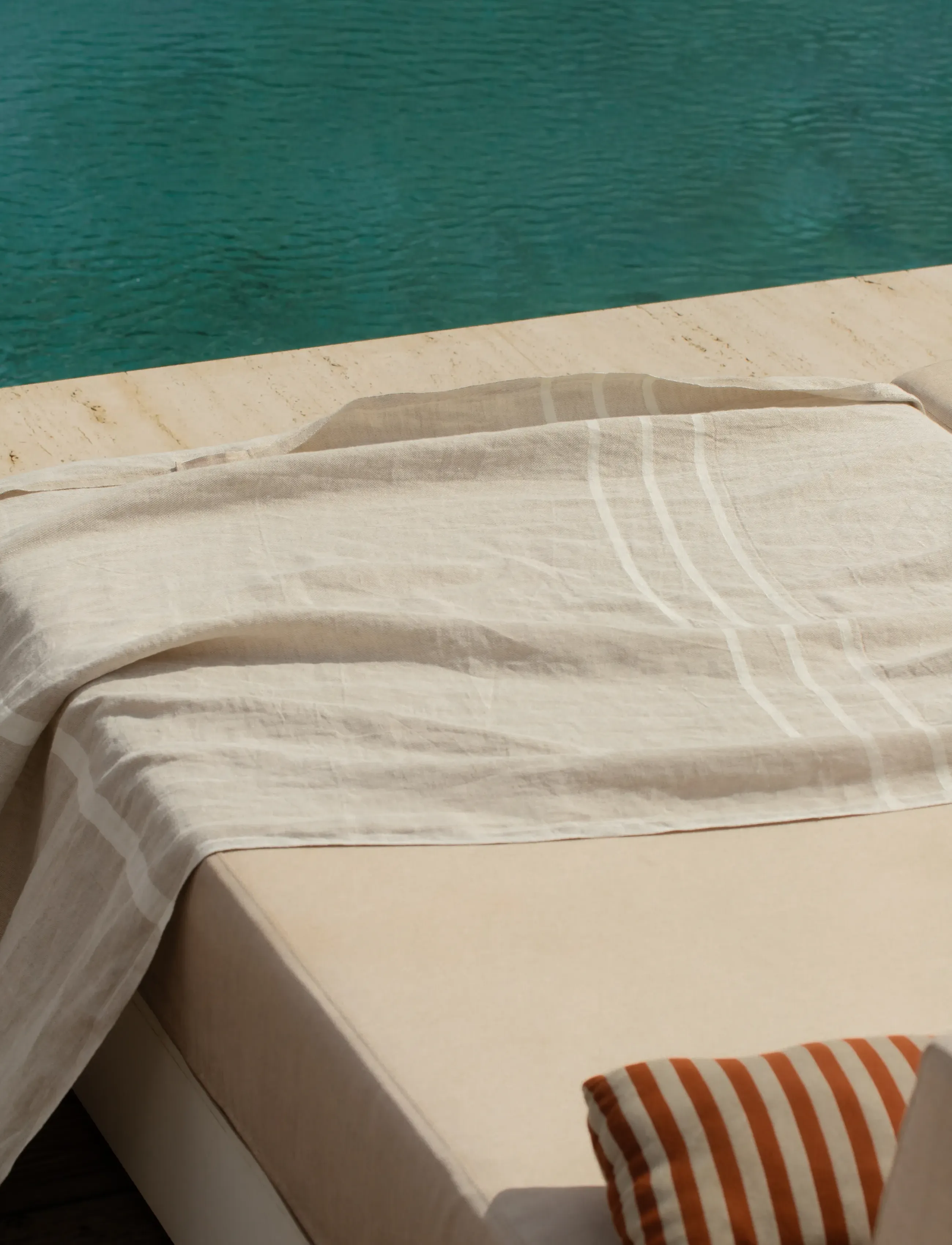 Lapuan Kankurit - USVA strandhåndklæde - saunahåndklæder - linen-white - 2