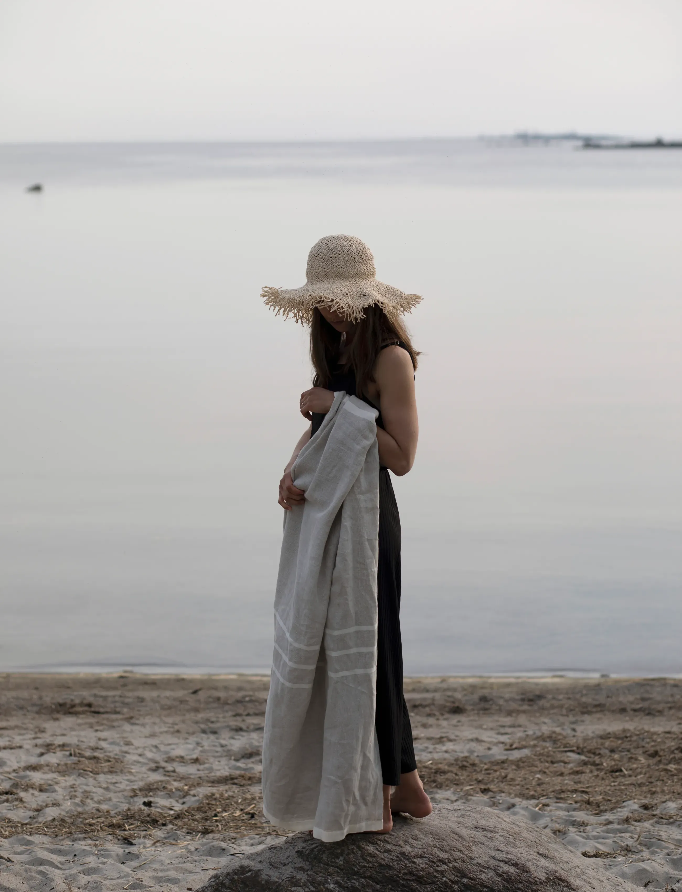 Lapuan Kankurit - USVA strandhåndklæde - saunahåndklæder - linen-white - 4