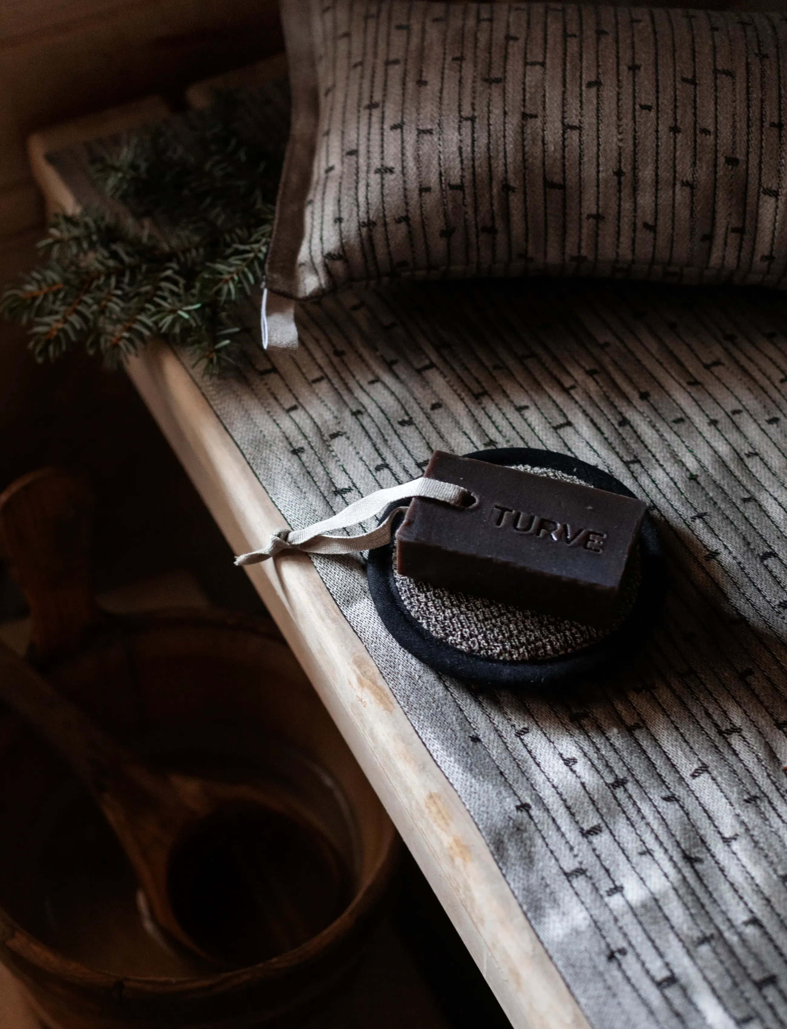 Lapuan Kankurit - METSÄ borddug - saunahåndklæder - linen-black - 3