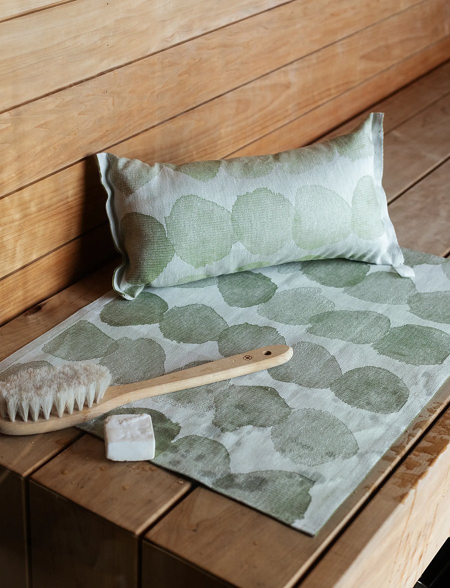 Lapuan Kankurit - SADE sauna cover - saunatücher - white-olive - 0