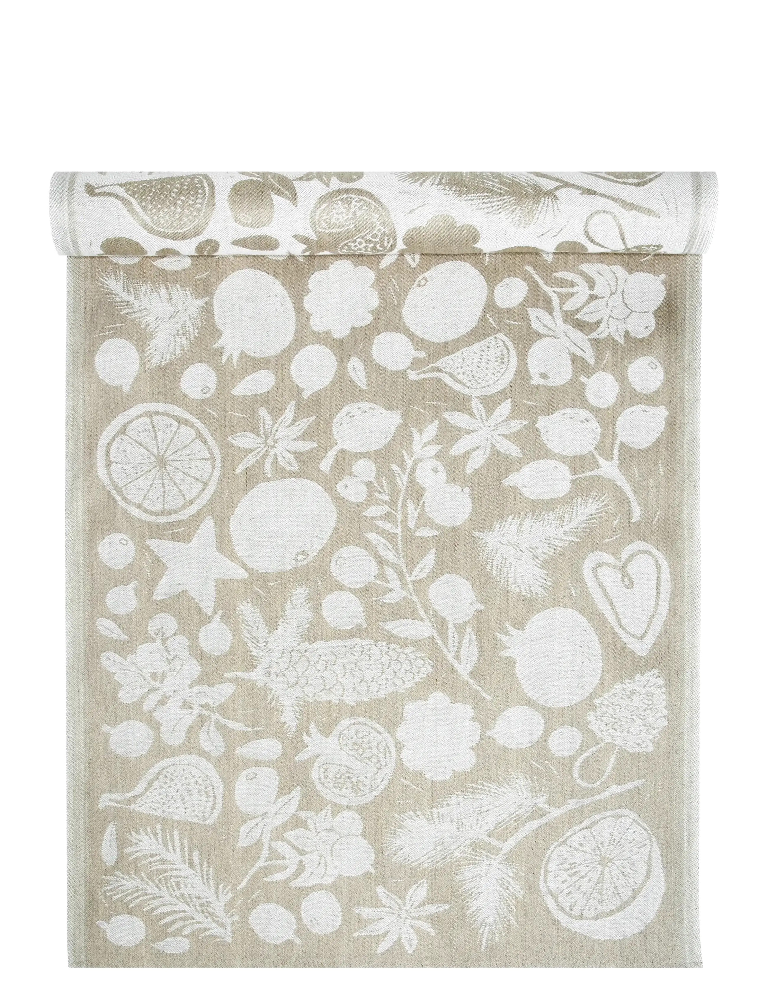 Lapuan Kankurit TALVEN TUOKSUT bordløber - Saunahåndklæder - LINEN-WHITE / beige