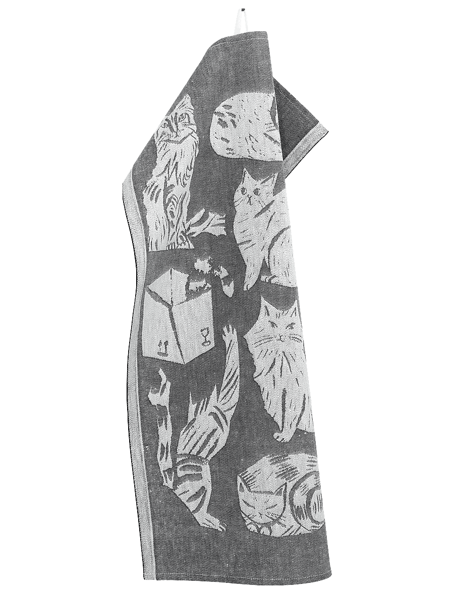 Lapuan Kankurit - KISSANPÄIVÄT towel - sauna-handtücher - white-dark grey - 0