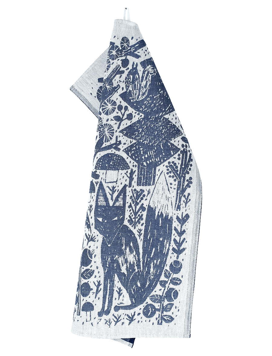 Lapuan Kankurit - METSIKKÖ towel - sauna-handtücher - white-blueberry - 0