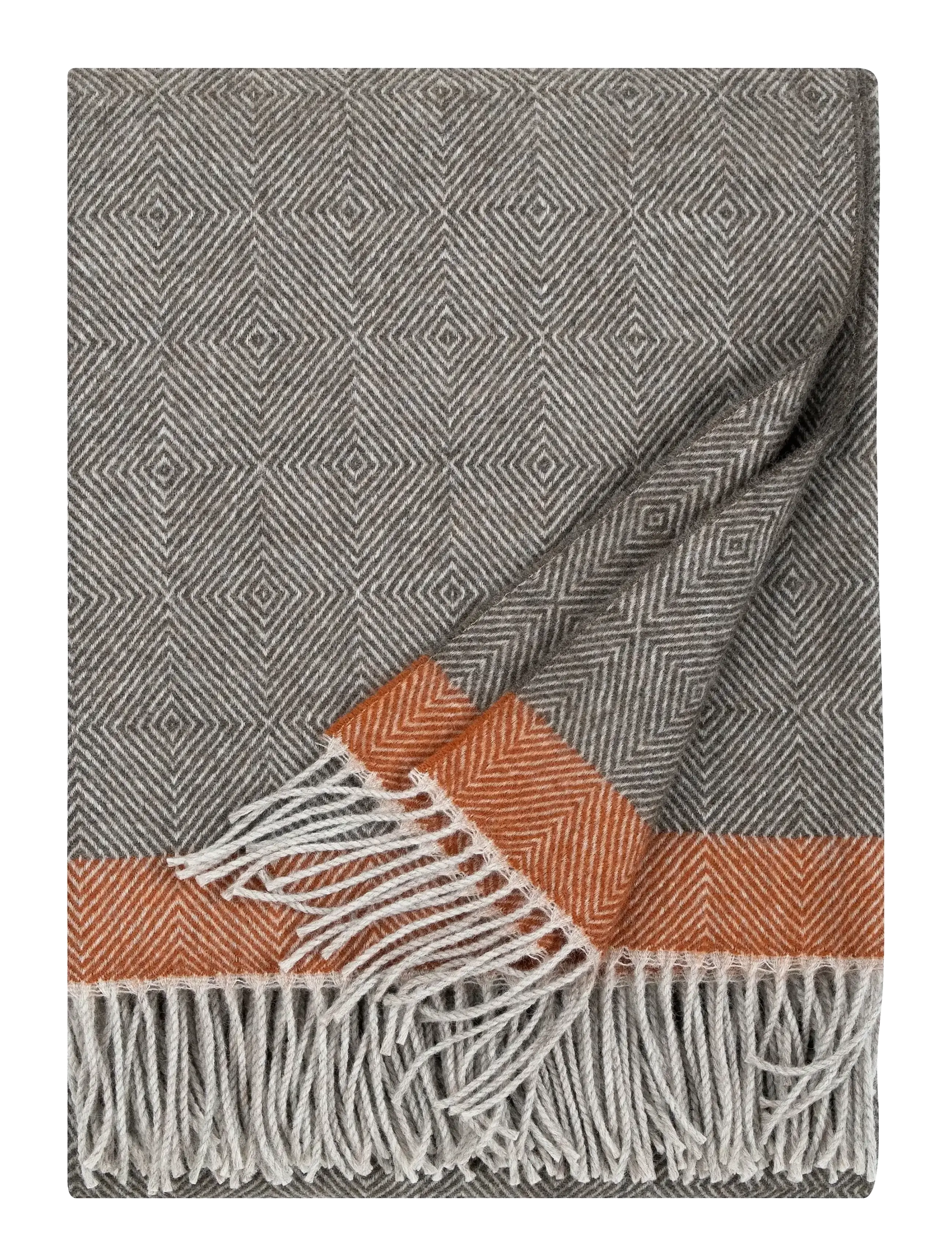 Lapuan Kankurit RAUHA blanket - Alles anzeigen - BROWN-RUST / grey