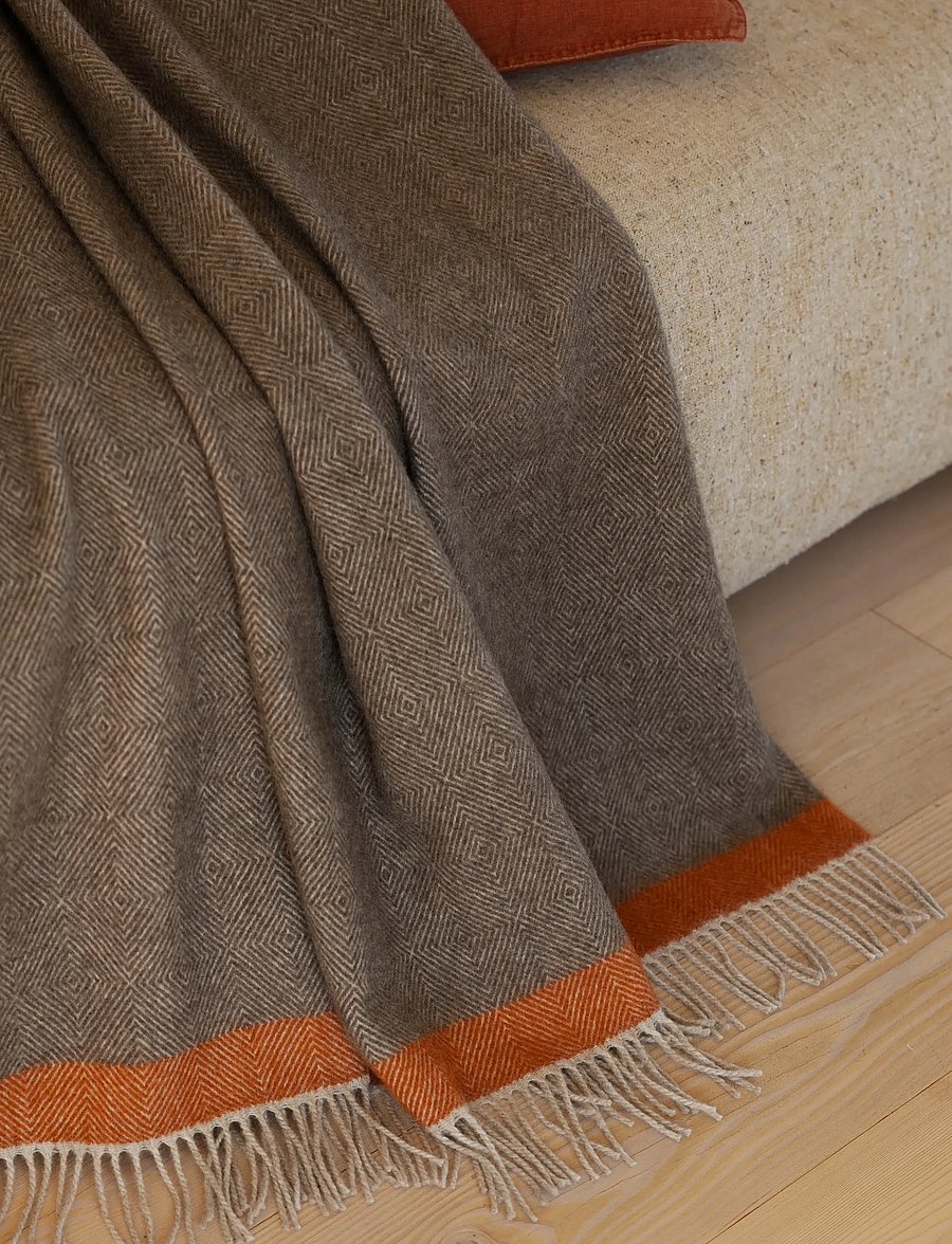 Lapuan Kankurit - RAUHA blanket - brown-rust - 2