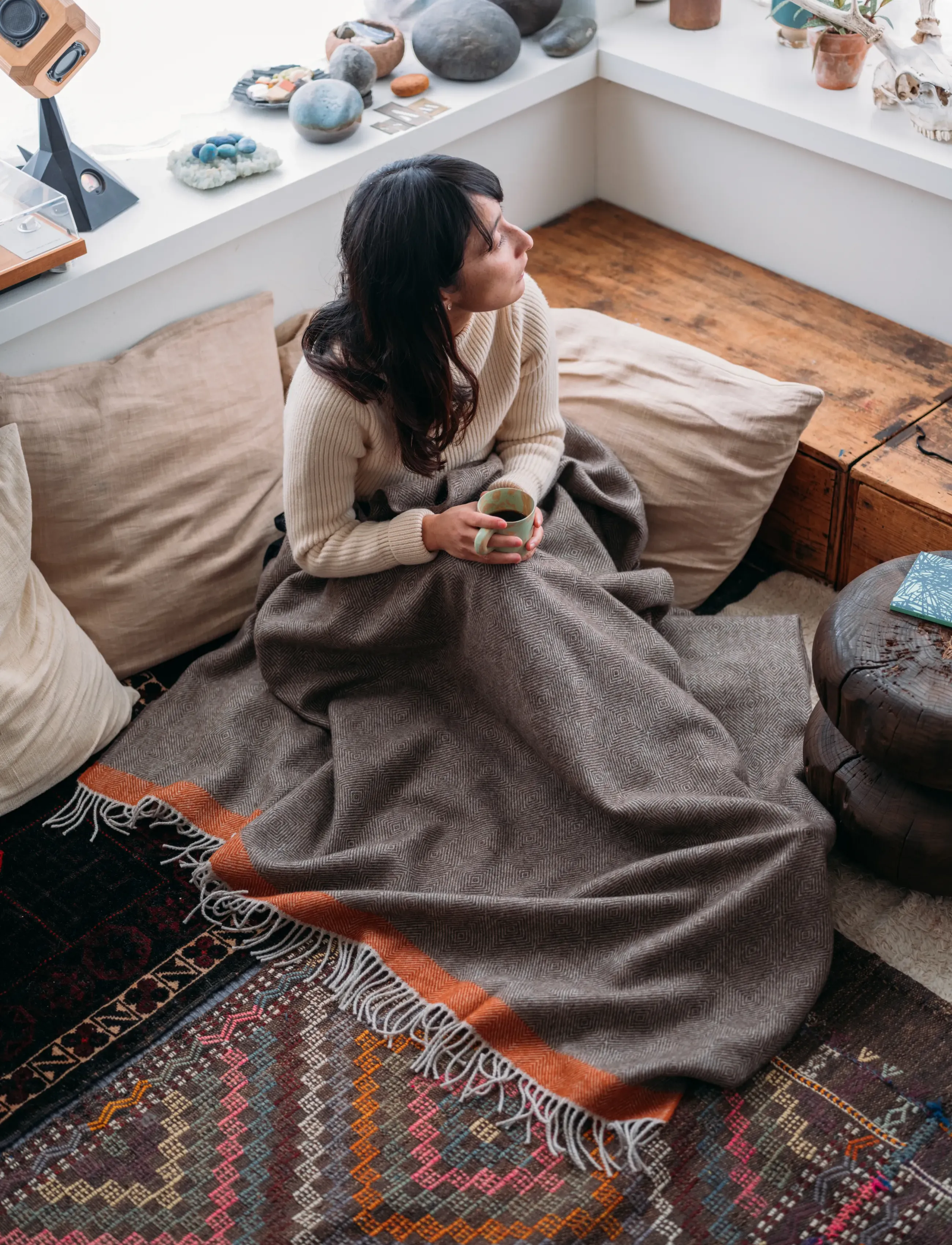 Lapuan Kankurit - RAUHA blanket - brown-rust - 4